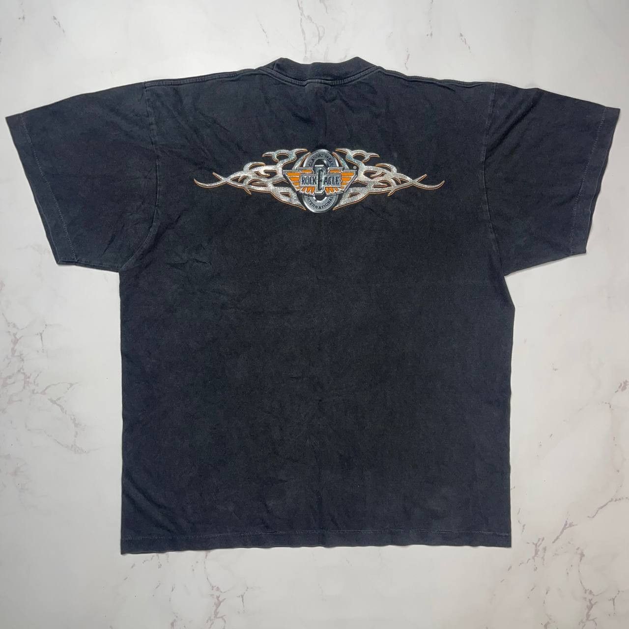 Vintage Rock Eagle 90s vintage t-shirts size XL Black Size US XL / EU 56 / 4 - 6 Thumbnail