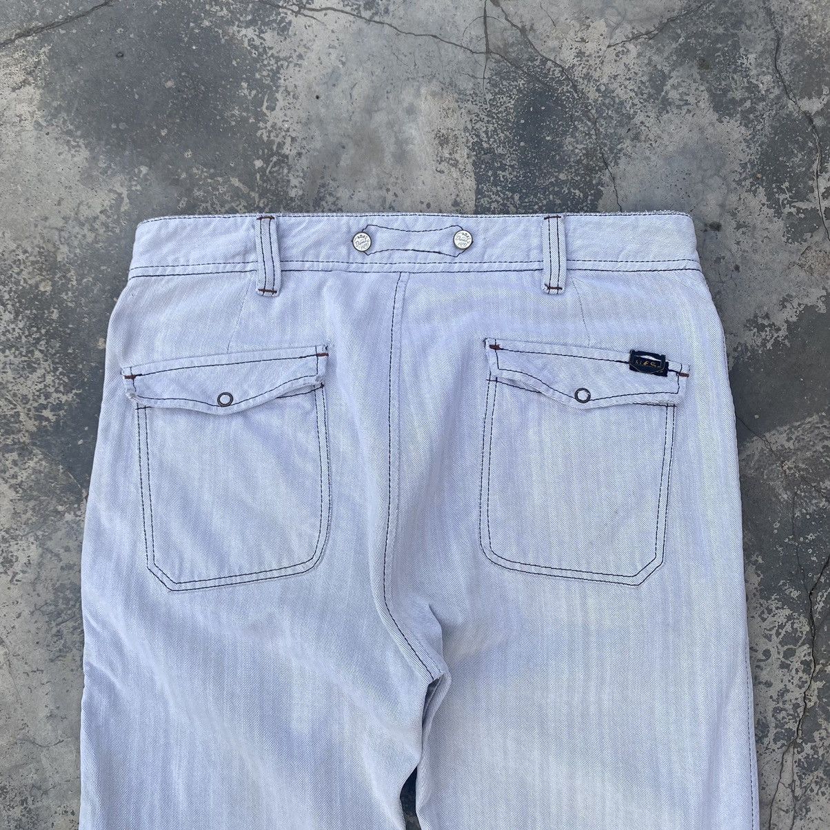 Diesel DIESEL White Slim Jeans Size US 31 - 4 Thumbnail