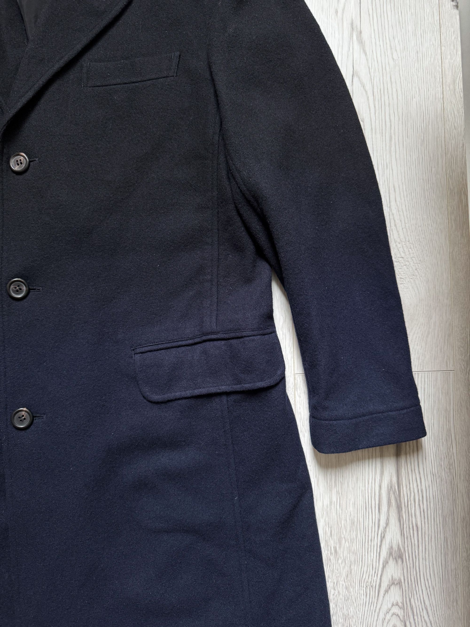 Issey Miyake Black Navy Gradient Wool Coat Made in Japan Size 3 (M) Size US M / EU 48-50 / 2 - 4 Thumbnail