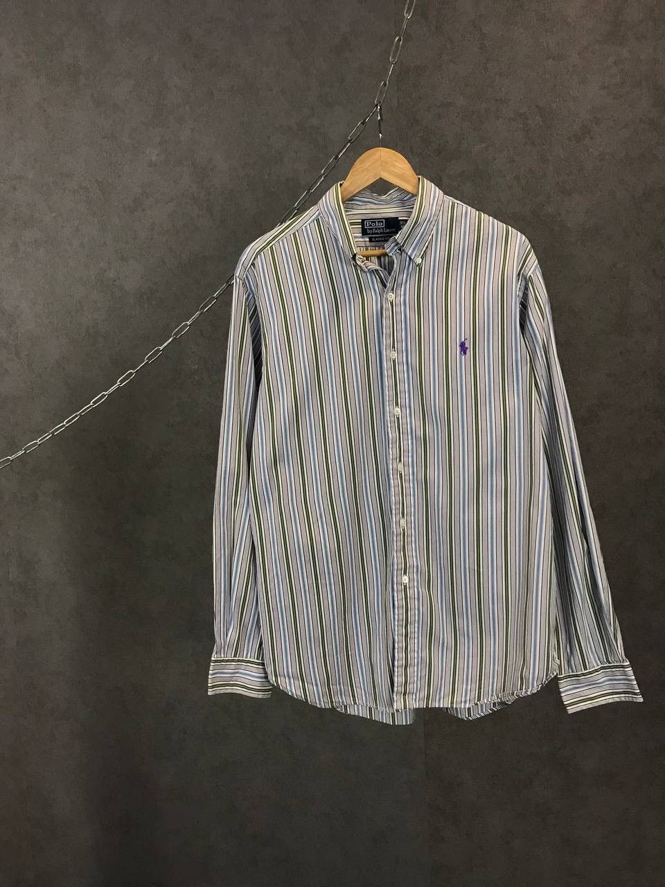 Polo Ralph Lauren Polo Ralph Lauren vintage luxury designer striped shirt Size US XL / EU 56 / 4 - 1 Thumbnail