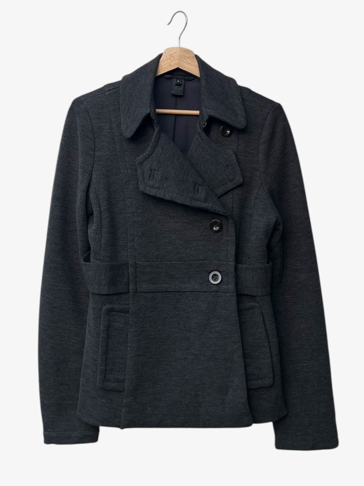 Marc by Marc Jacobs Marc by Marc Jacobs Fitted Double-Breasted Wool Blend Jacket Size S / US 4 / IT 40 - 1 Thumbnail