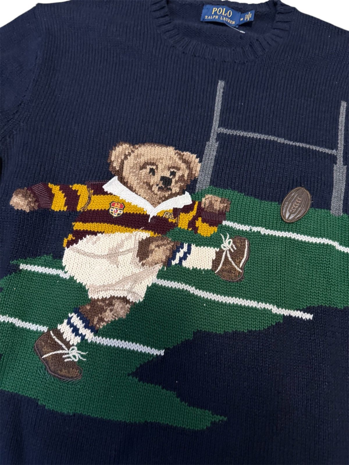 Polo Ralph Lauren 🔥Brand New🔥Embroidered Teddy Bear Sweater Size US M / EU 48-50 / 2 - 3 Thumbnail
