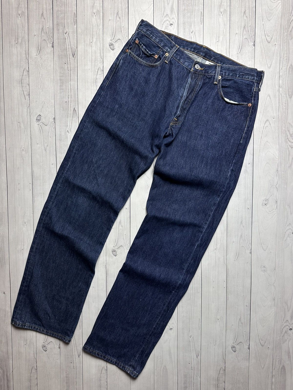 Levi's Vintage Levi’s 501 indigo jeans denim Mexico 36/34 Size US 36 / EU 52 - 2 Thumbnail