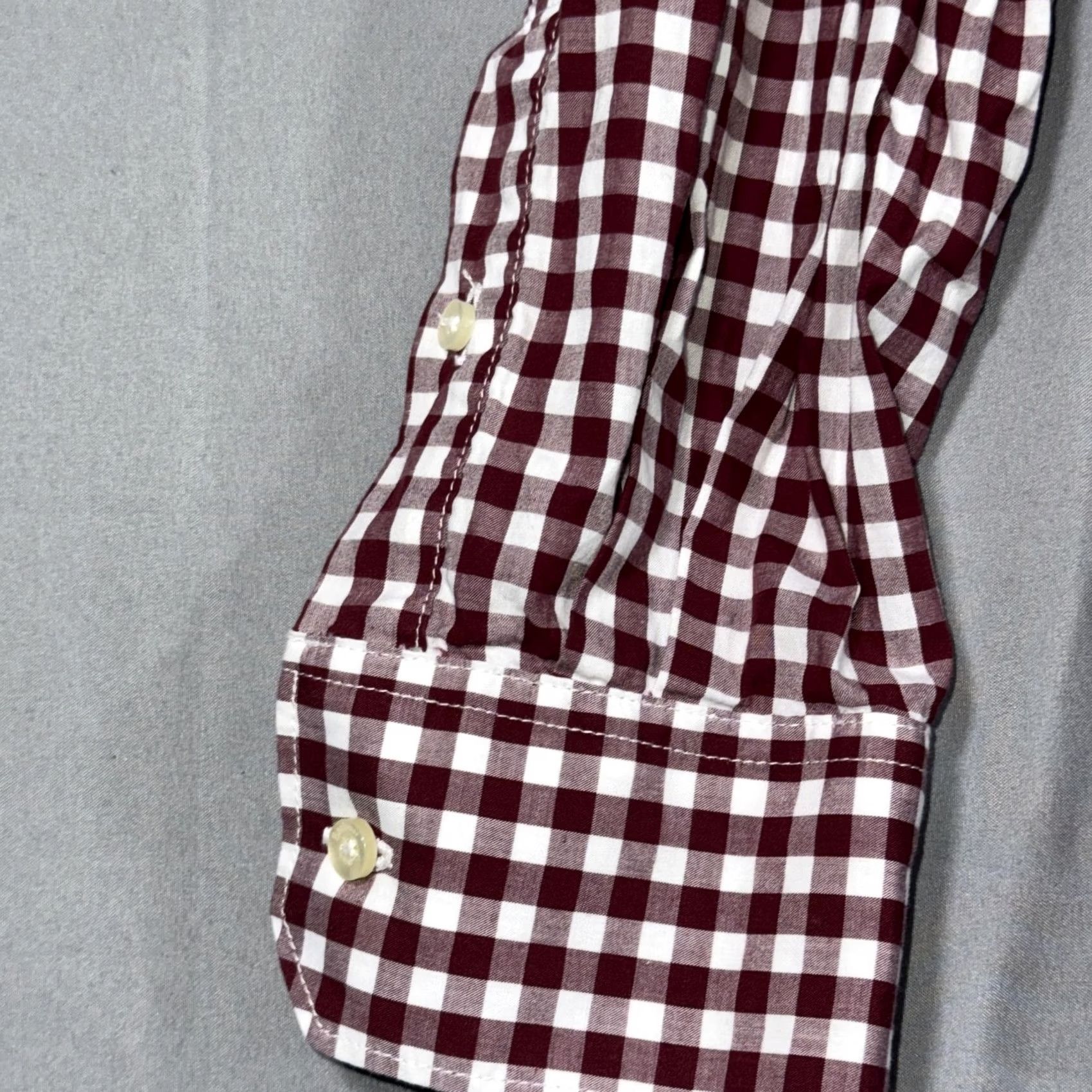 Barbour Barbour Shirt Mens Small Red White Gingham Tailored Fit Button Down Cotton Size US M / EU 48-50 / 2 - 7 Thumbnail