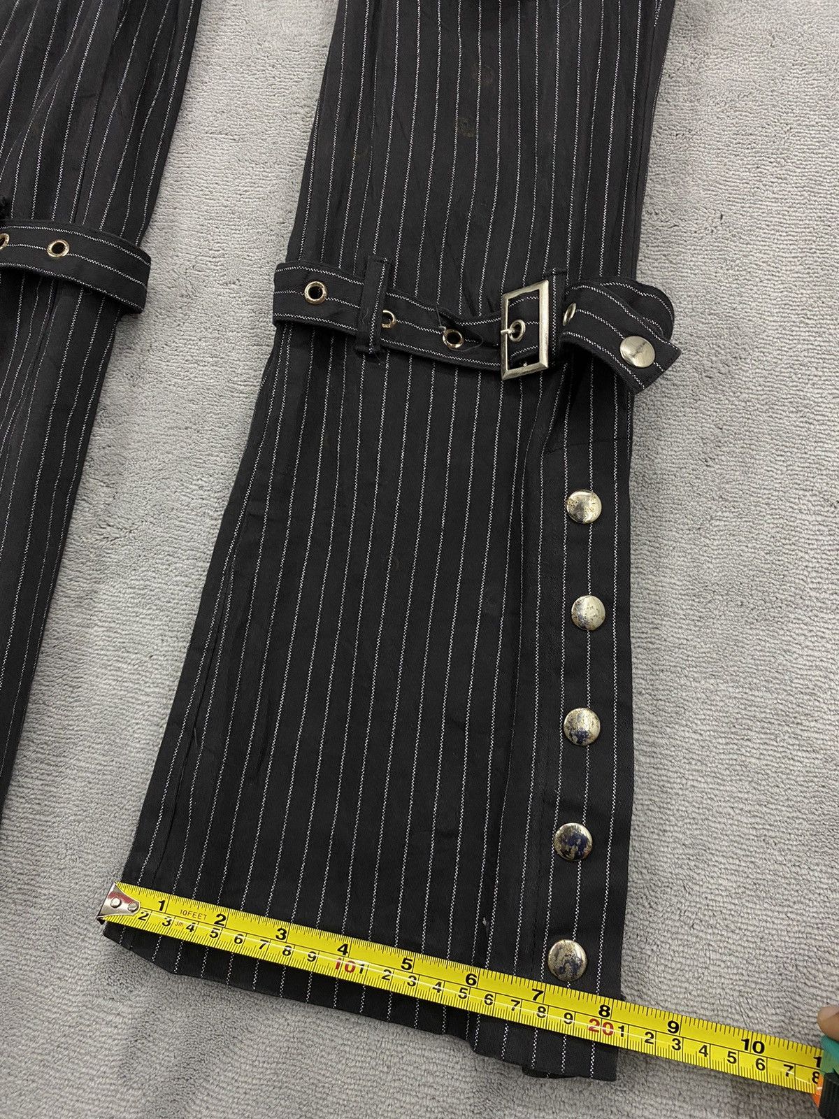 Japanese Brand Drug Honey Punk Pants Distressed Bondage Flared Size US 30 / EU 46 - 16 Thumbnail