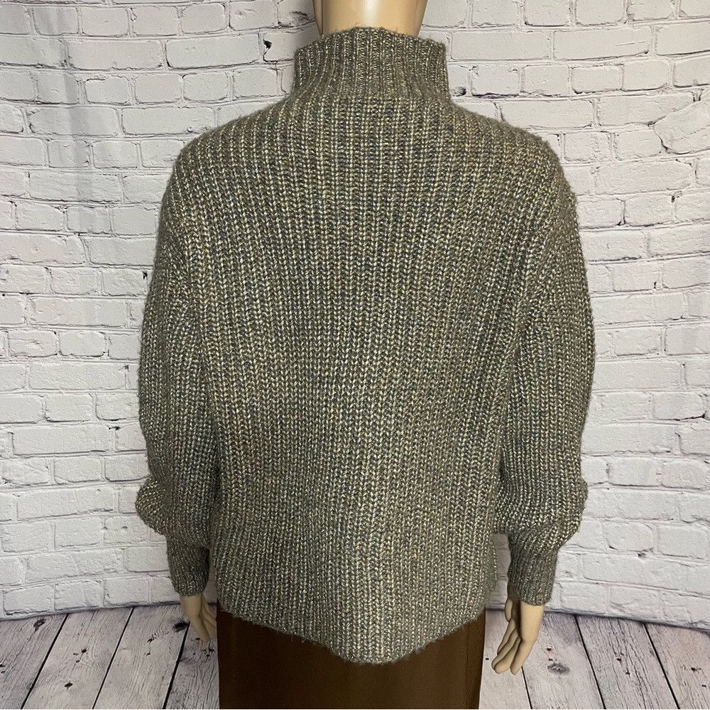 Ann Taylor NWT New ANN TAYLOR Shimmer Ribbed Mock Neck Sweater Size XX Size XXS / US 00 / IT 34 - 5 Thumbnail