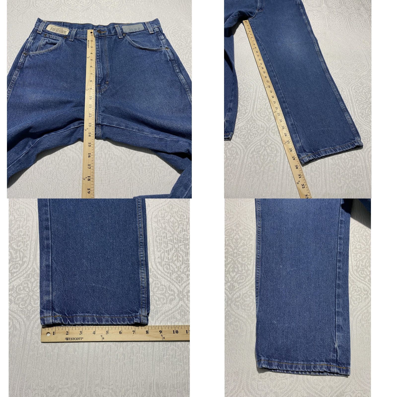 Denime G&K Services Jeans Mens 36x30 Blue Denim Straight Leg 5-Pocket Cotton Workwear Jeans Mens Size US 36 / EU 52 - 8 Thumbnail