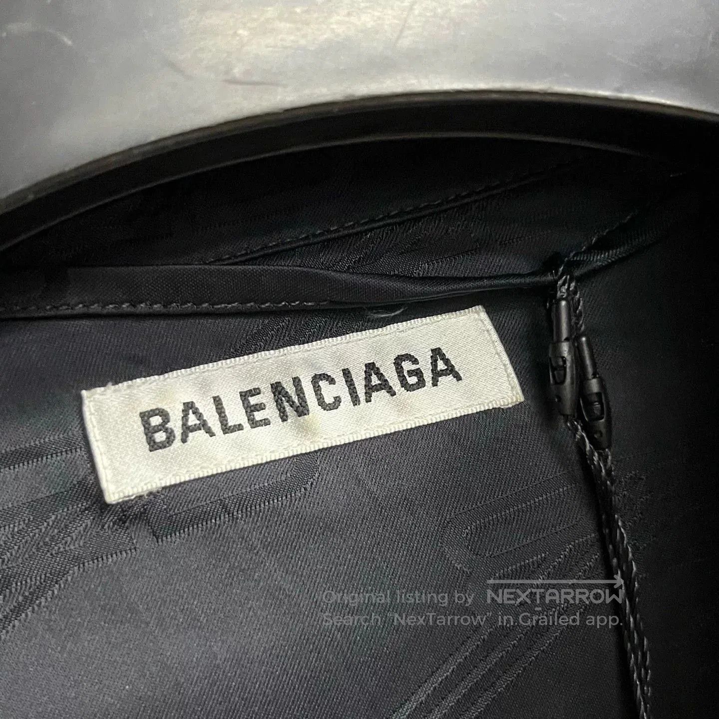 Balenciaga Balenciaga Black Logo Shirt Dress. Size US 38 / EU 54 - 3 Thumbnail