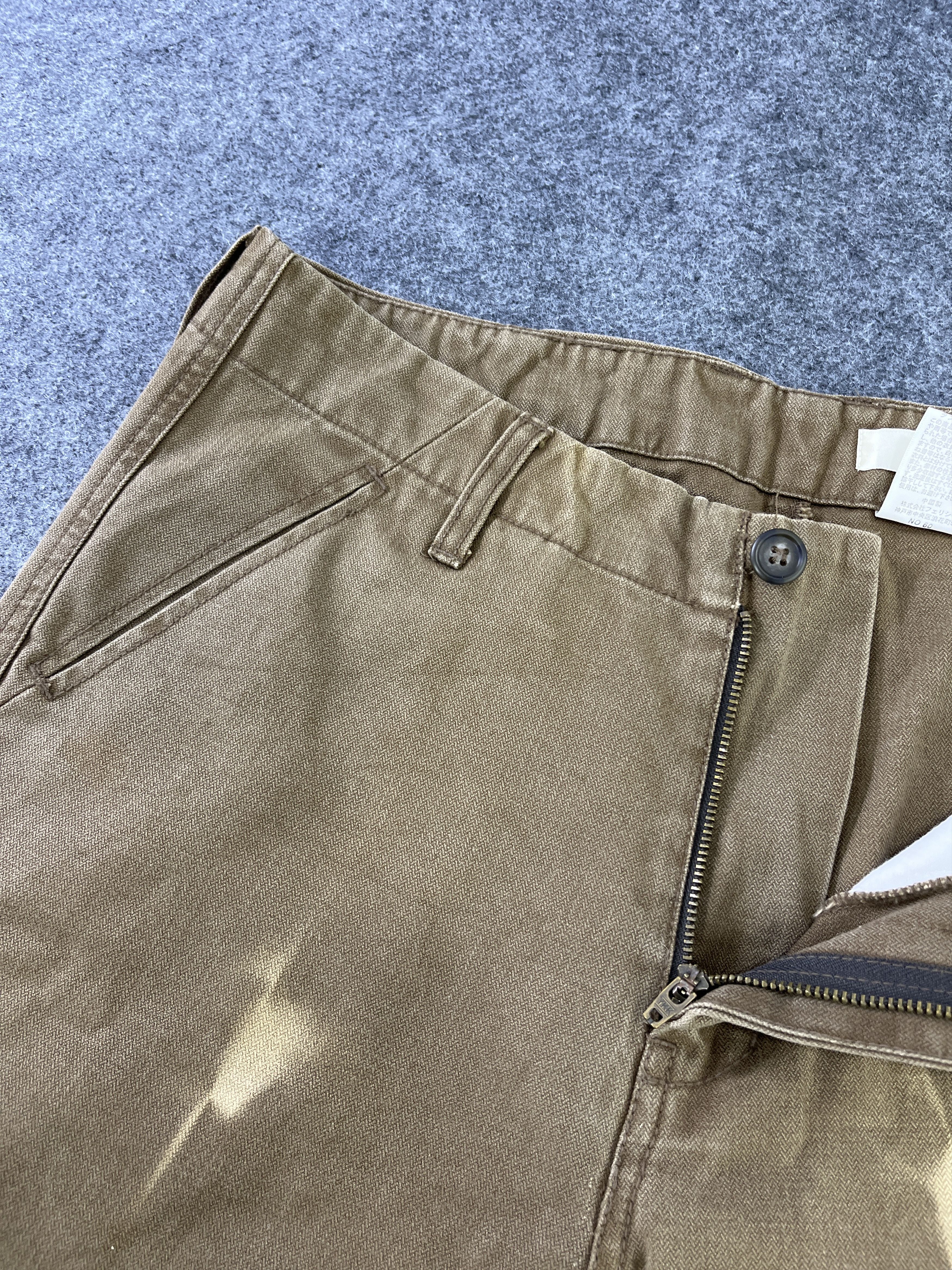 Japanese Brand Faded Brown Cargo Pants Multipocket - J950 Size US 33 - 6 Thumbnail