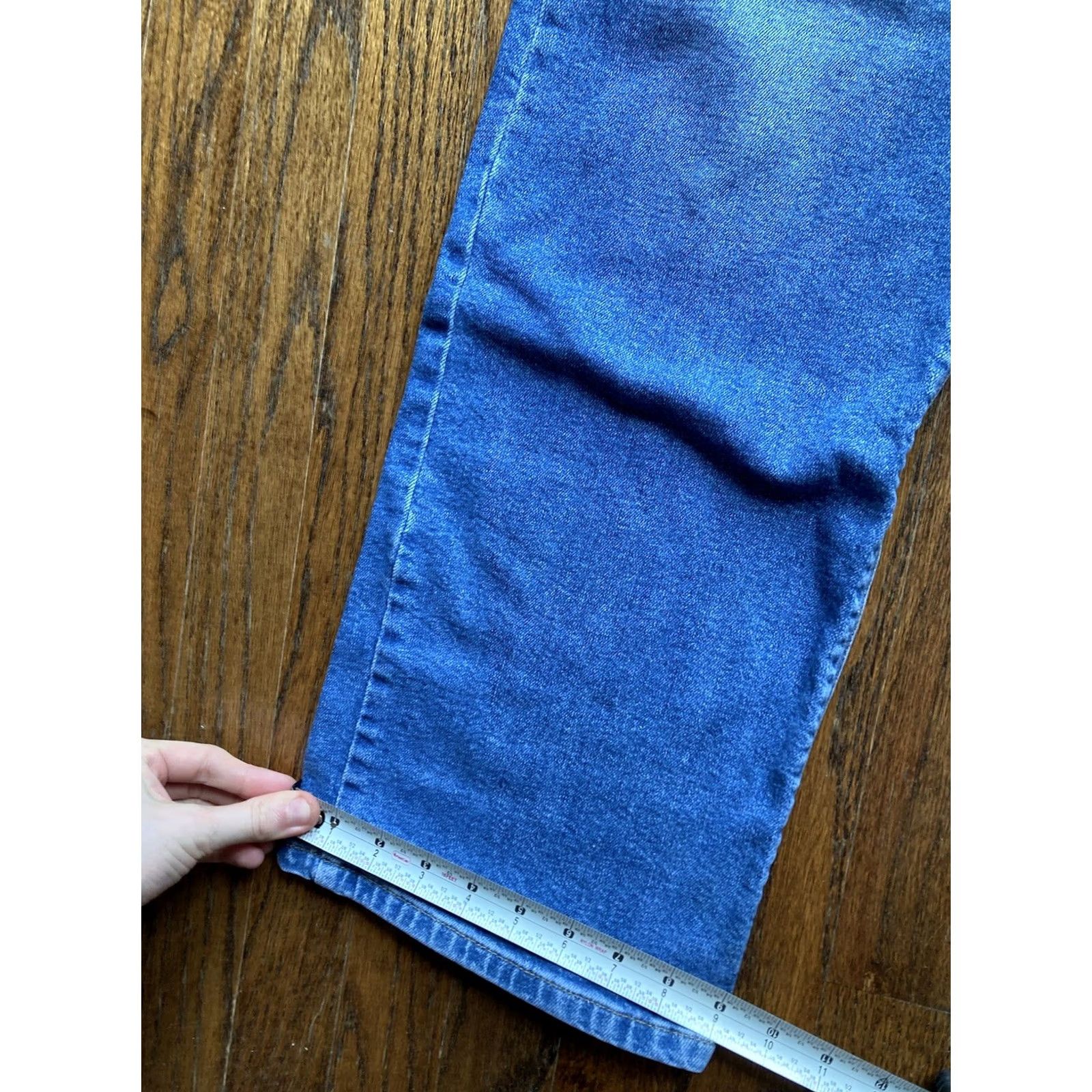 Mott & Bow Mott & Bow Jeans Mens 38x30 Denim Blue Cotton Blend Stretch Straight Inseam 32 Bow Accents Regular Waist 38 Size US 38 / EU 54 - 3 Thumbnail