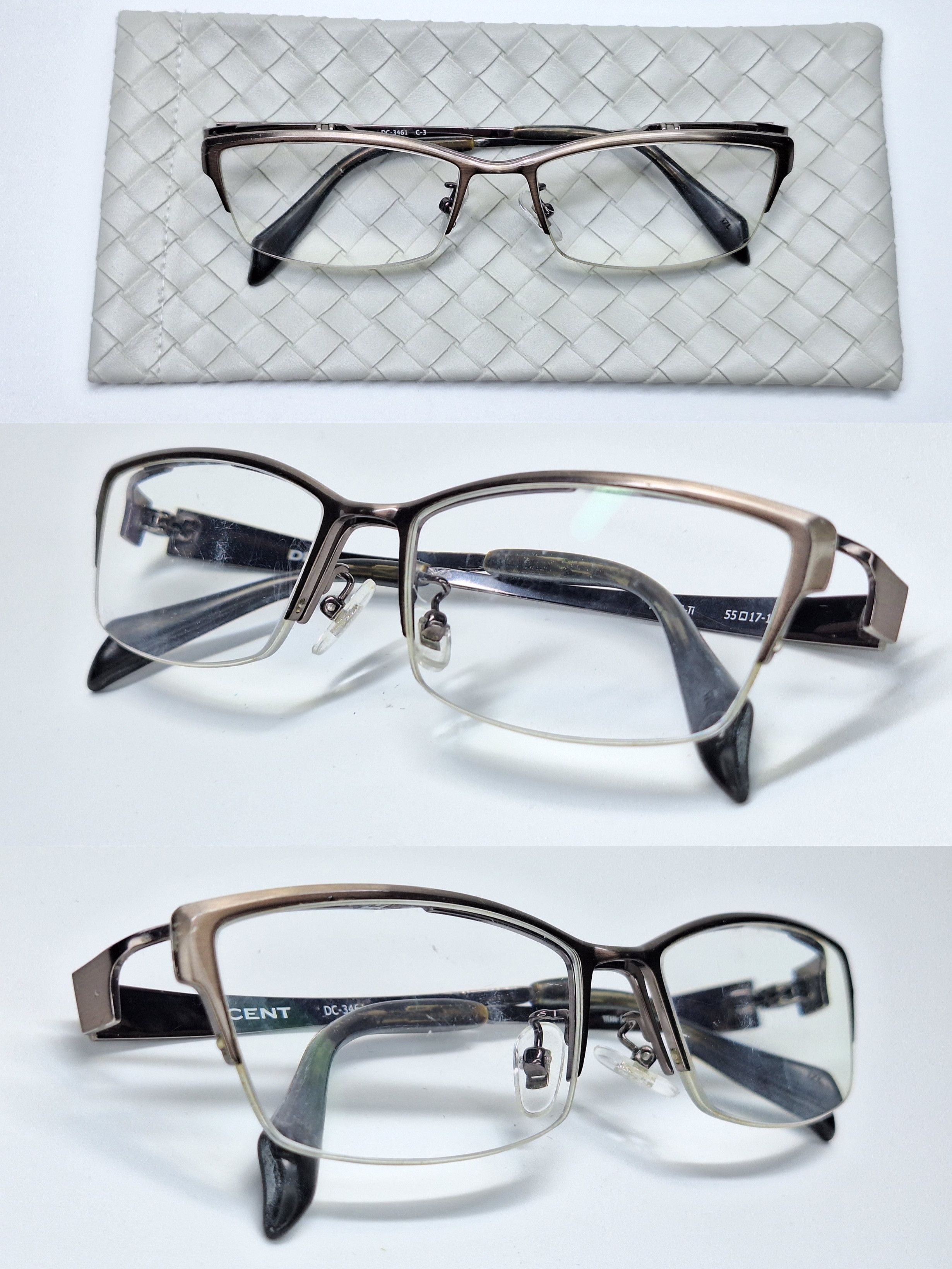 Vintage DECENT DC-3461 Hasegawa Sabae Titanium Flip-Up Eyeglass Size ONE SIZE - 4 Thumbnail