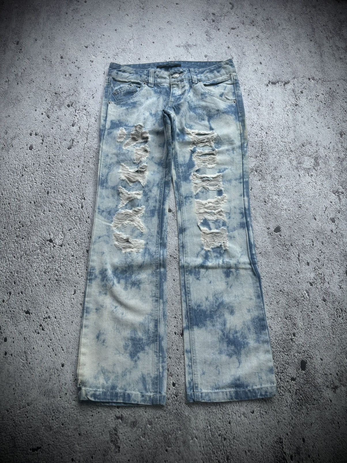 Hysteric Glamour Distressed denim pendora ifsixwasnine punk style Size US 31 - 1 Thumbnail