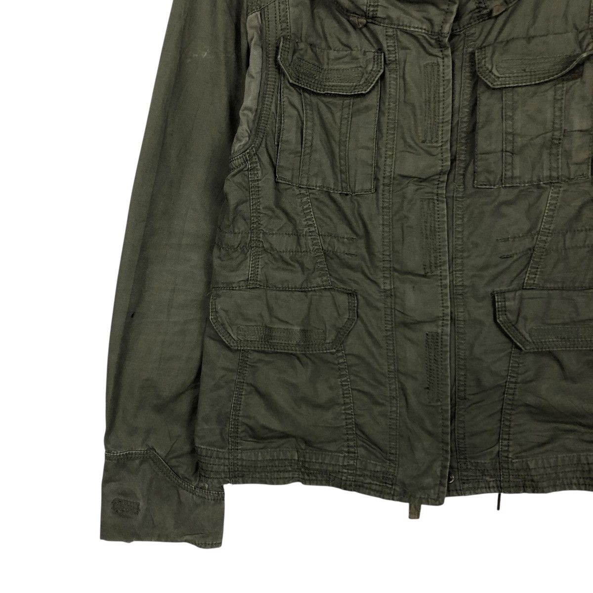 Vintage 🔥CROPPED BIKER JACKET BONO GOA 14th ADDICTION BONDAGE DESIGN Size US M / EU 48-50 / 2 - 6 Thumbnail