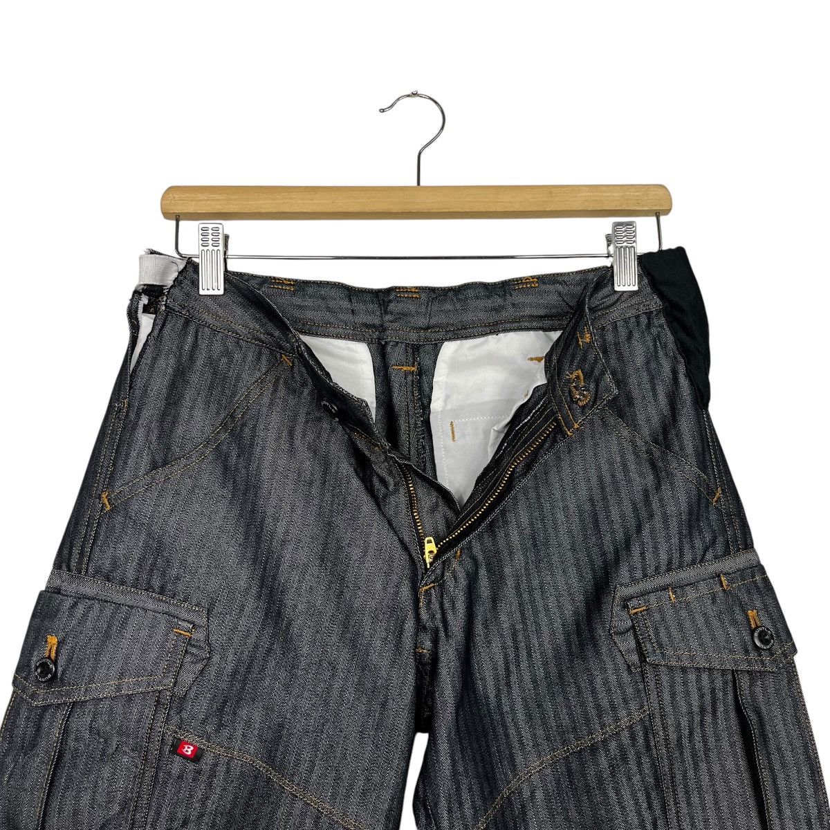 Japanese Brand Vintage Burtle Hickory Stripe Denim Jeans Size US 29 - 13 Thumbnail