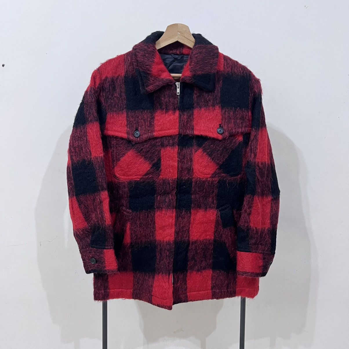 Flannel Vintage Clad Japan wool flannel zip up Jacket uniform zip Size US M / EU 48-50 / 2 - 1 Thumbnail