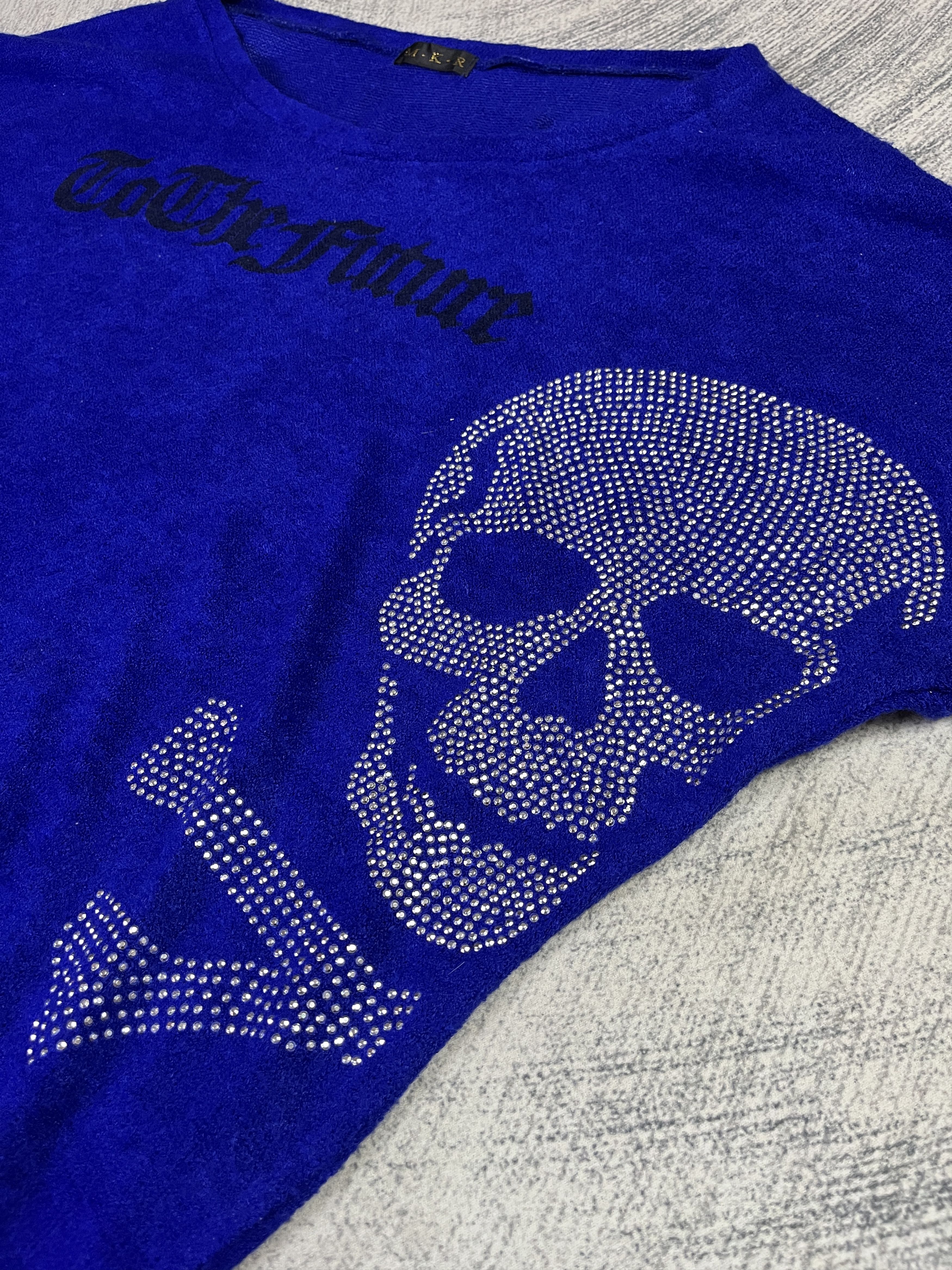 Japanese Brand M.K.R Seditionaries Beaded Skull Oversized Knitted Top Size M / US 6-8 / IT 42-44 - 5 Thumbnail