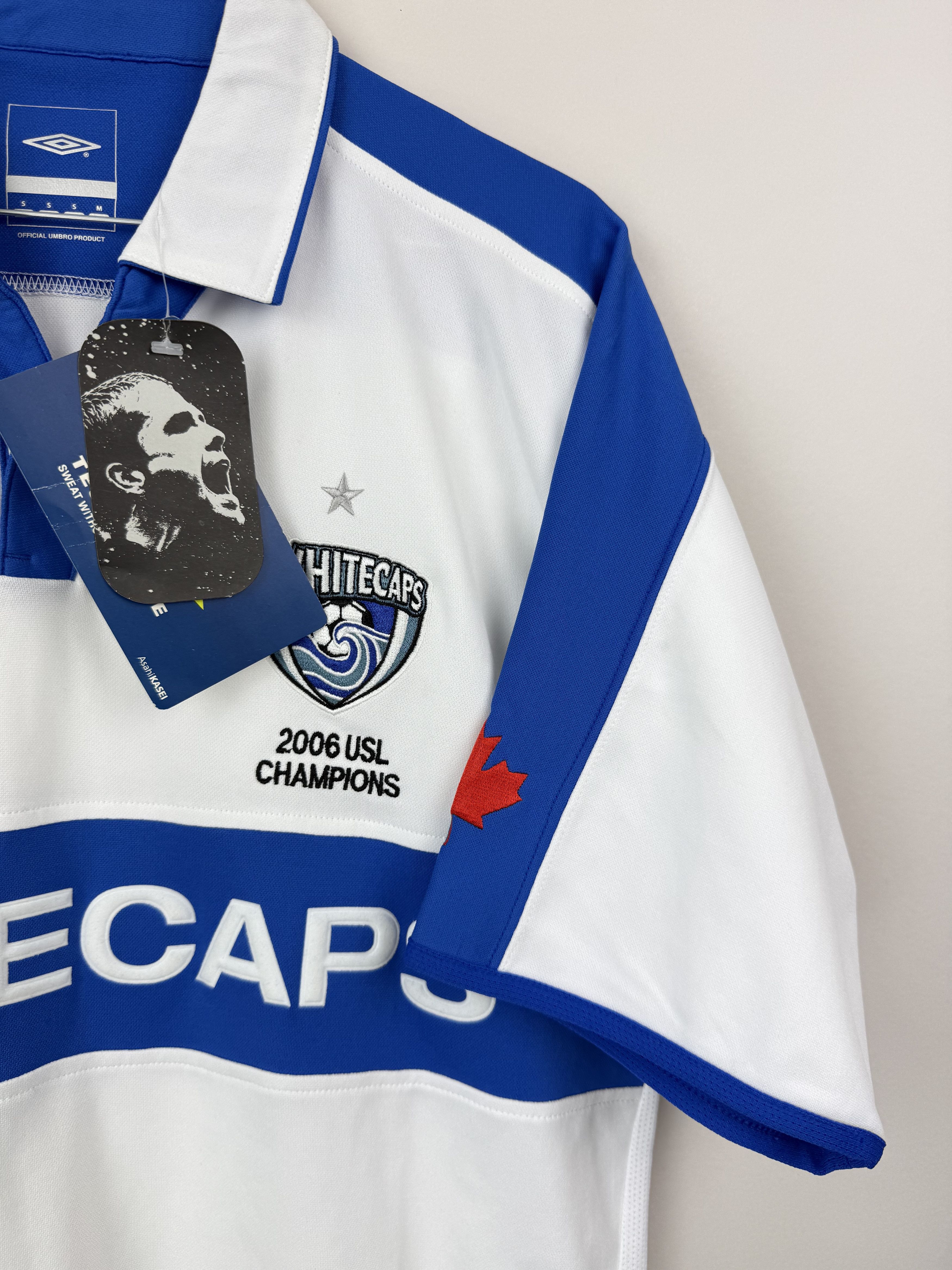 Umbro BNWT Vancouver Whitecaps 2006/07 Home [S] Soccer Jersey Size US S / EU 44-46 / 1 - 4 Thumbnail