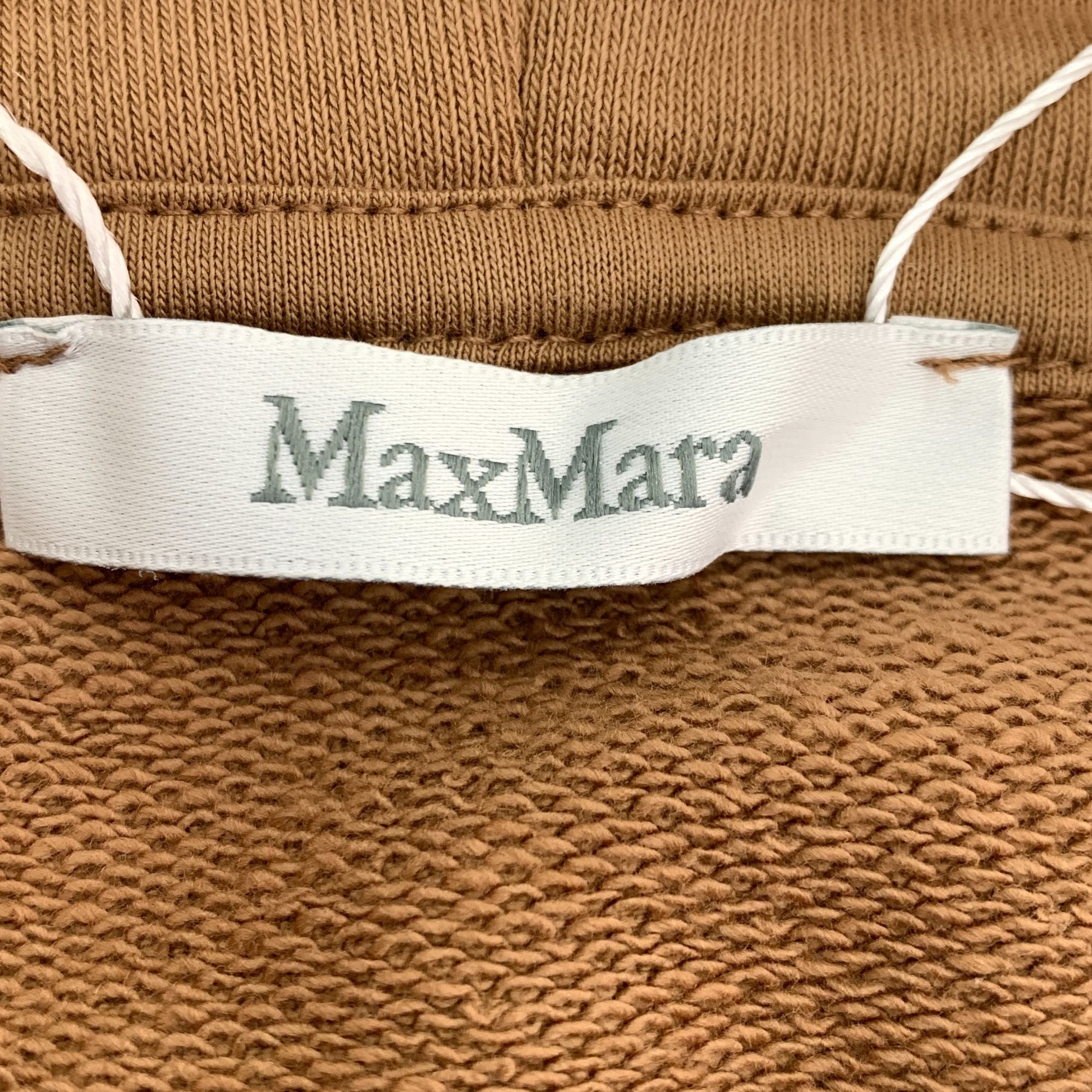 Max Mara MaxMara Brown Logo Hooded Sweatshirt With Drawstring Long Sl Size M / US 6-8 / IT 42-44 - 2 Thumbnail