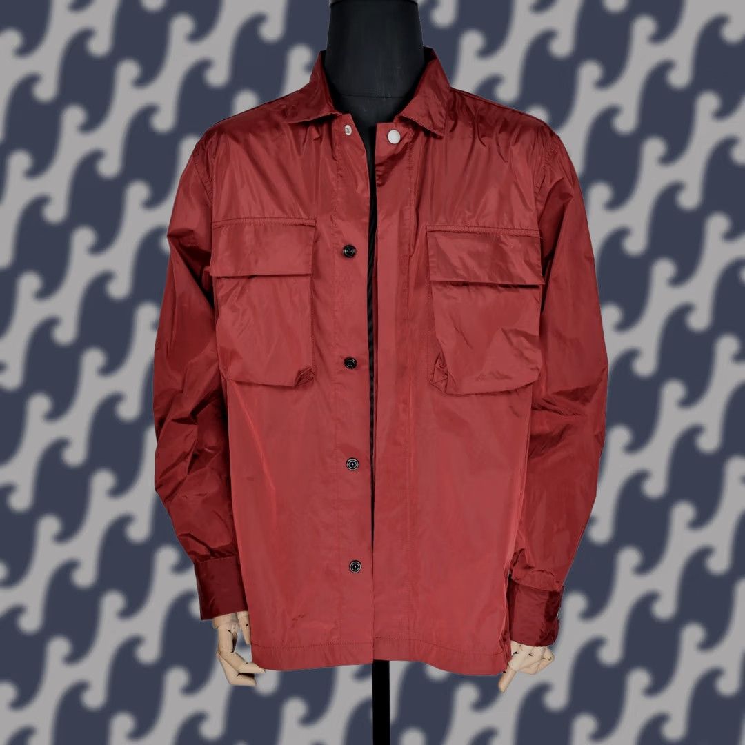 Albam Albam Jacket Regular Fit XL Burgundy Nylon 80%/20% Cotton Men's Spring Fall Winter Casual Shirt? Size US XL / EU 56 / 4 - 1 Thumbnail