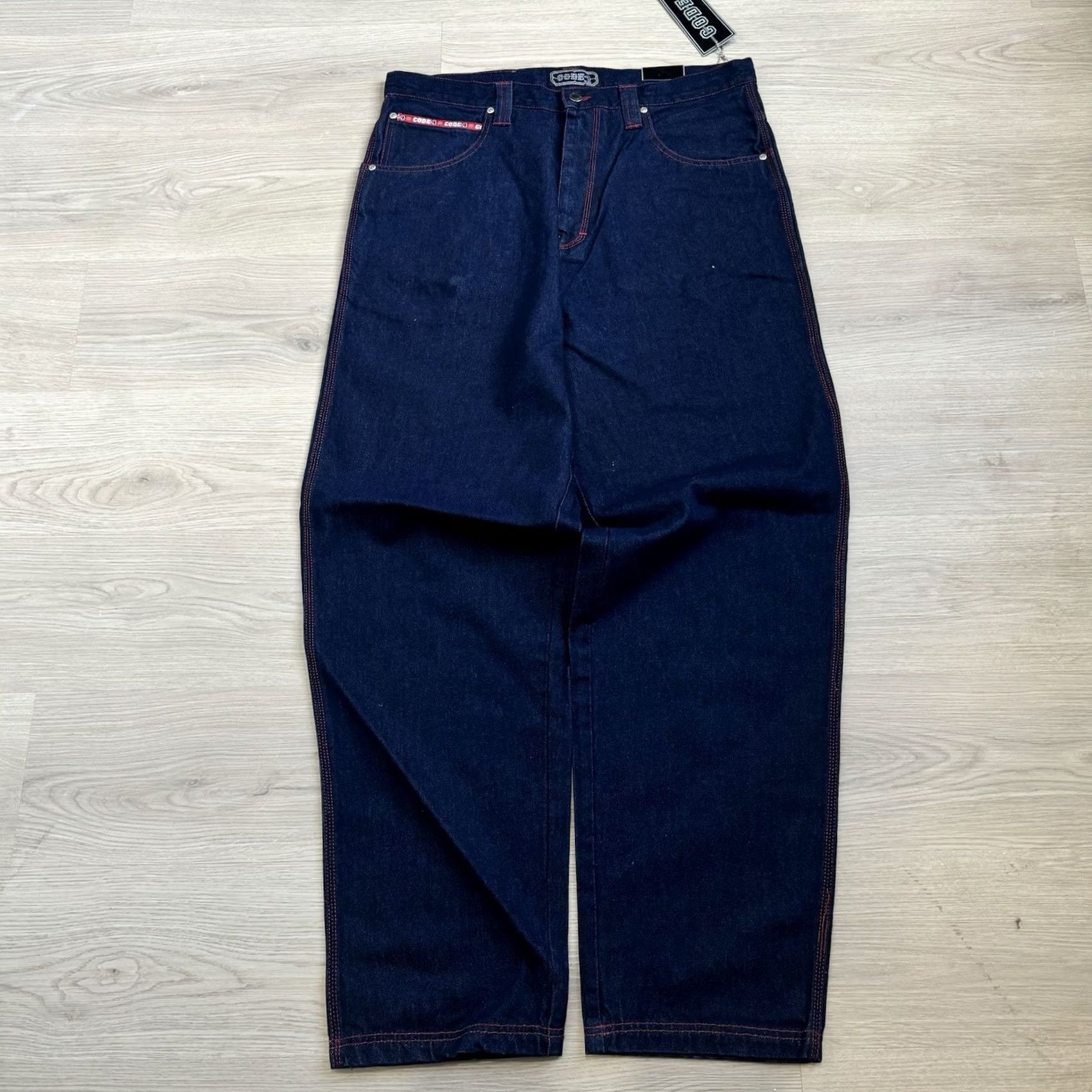 Fubu VINTAGE Chubiggie Jeans Baggy Style Denim 38x34 Men Blue JNCO Style NY Skate 90s 2000s Mens Size US 38 / EU 54 - 7 Thumbnail