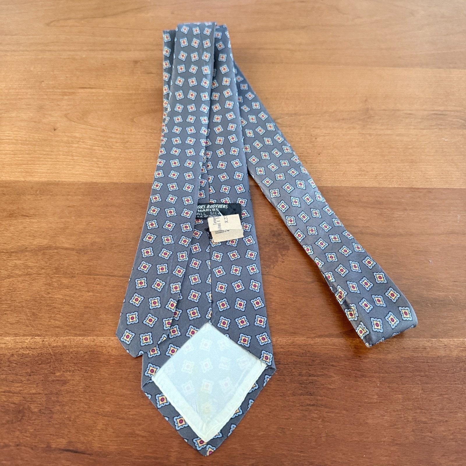 Brooks Brothers Brooks Brothers Makers Geometric Silk Men's Tie Size ONE SIZE - 4 Thumbnail