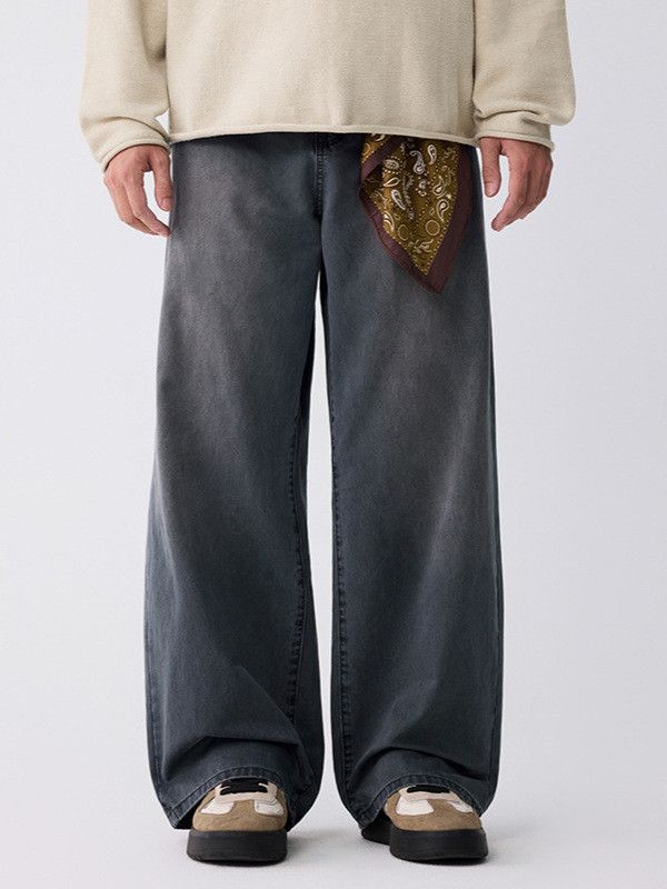 Japanese Brand American Cleanfit washed distressed straight leg jeans Size US 32 / EU 48 - 1 Thumbnail