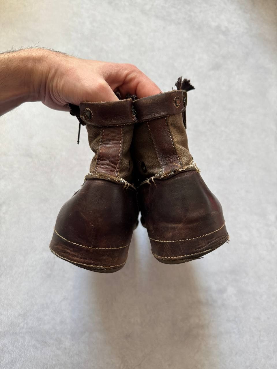 Replay Replay Avant Garde Distressed Leather Double Zip Boots Size US 8 / EU 41 - 8 Thumbnail