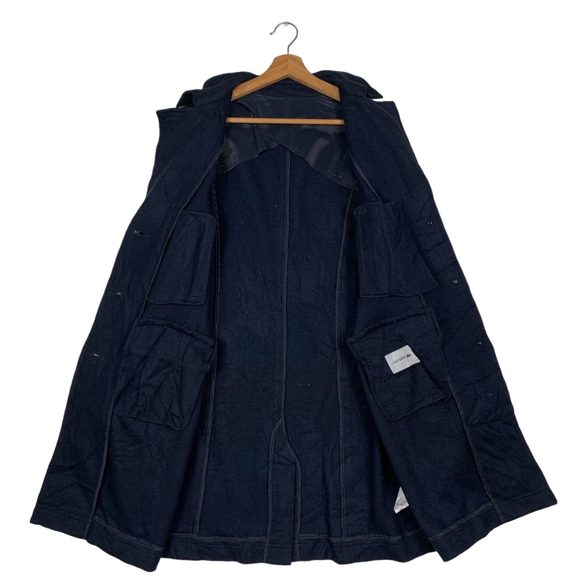 Lacoste LACOSTE Wool Overcoat Jacket #0012-C1 Size US S / EU 44-46 / 1 - 12 Thumbnail