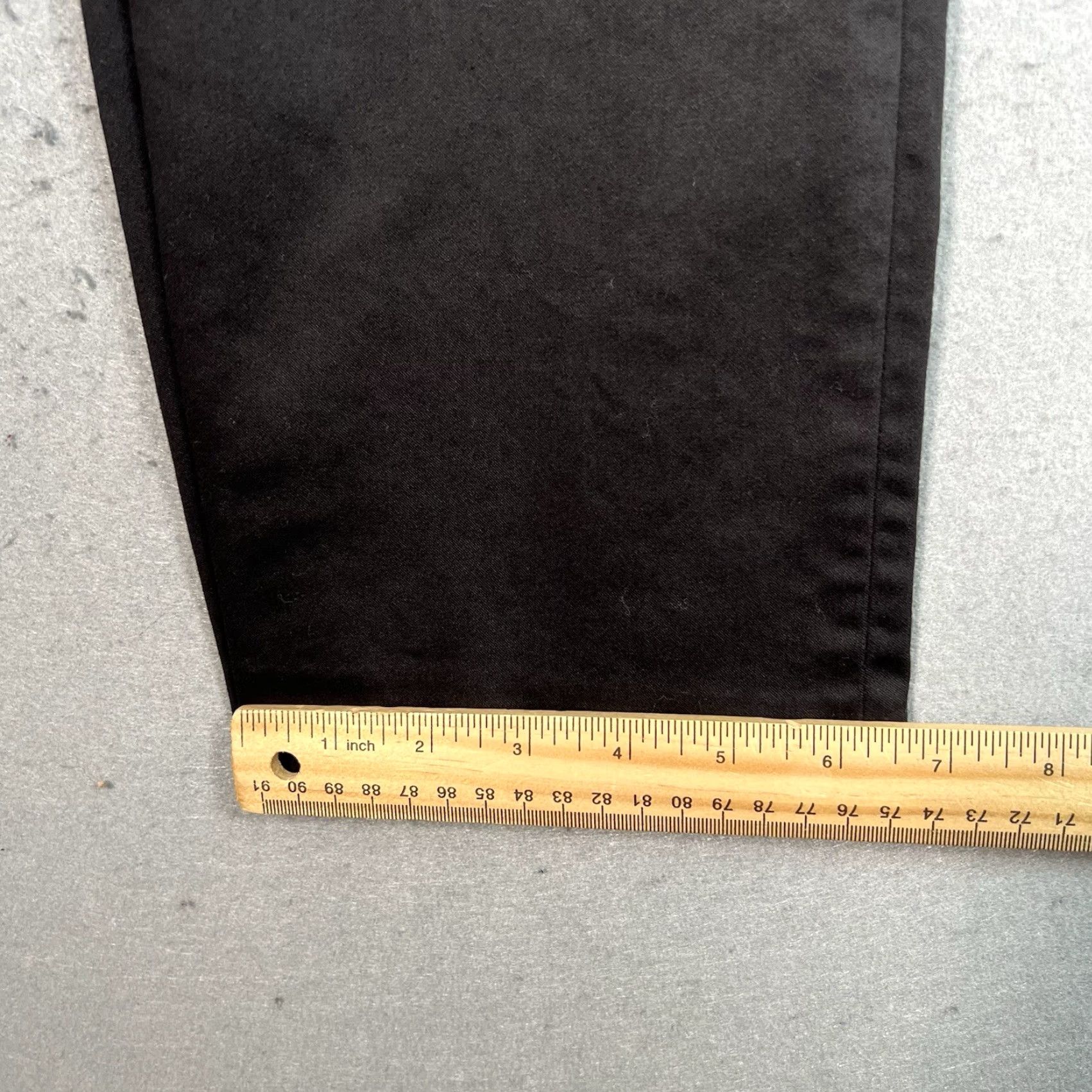 Frame VINTAGE Frame Dress Pants Womens Size 8 Black Stretch Straight Leg Cotton Nylon Spandex Flat Front Women Pants 8/10 Boys? Size 30" / US 8 / IT 44 - 6 Thumbnail