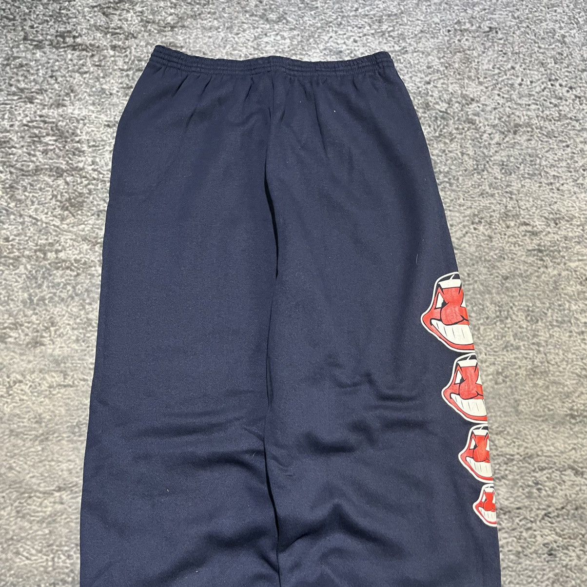 Tultex Vintage 90s Cleveland Indians Chief Wahoo MLB Sweatpants XXL Size US 32 / EU 48 - 5 Thumbnail