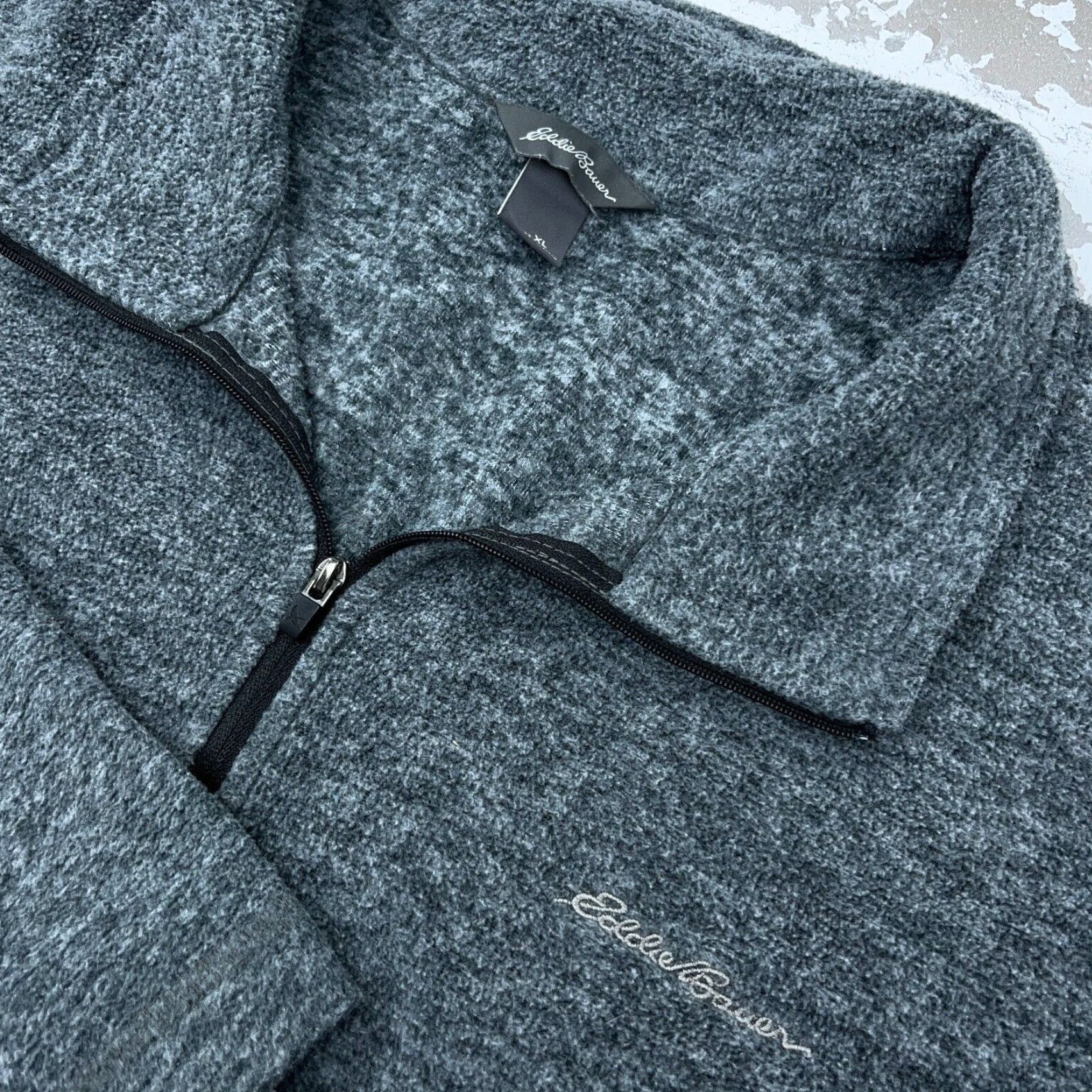 Eddie Bauer Eddie Bauer Sweater Men XL Gray Pullover Fleece Sweatshirt Outdoor Casual 1/4 Zip Pockets All Seasons Classic Outdoor Mens XL Gray Eddie Bauer Sweater Size US XL / EU 56 / 4 - 4 Thumbnail
