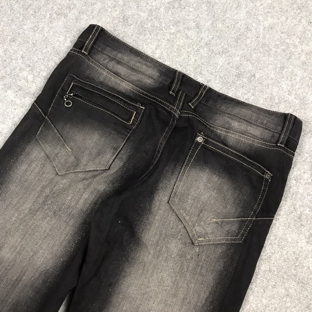 If Six Was Nine × PPFM × Tornado Mart 🔥PPFM BLACK PUNK JAPAN BIKER STYLE DENIM PANTS Size US 32 / EU 48 - 13 Thumbnail