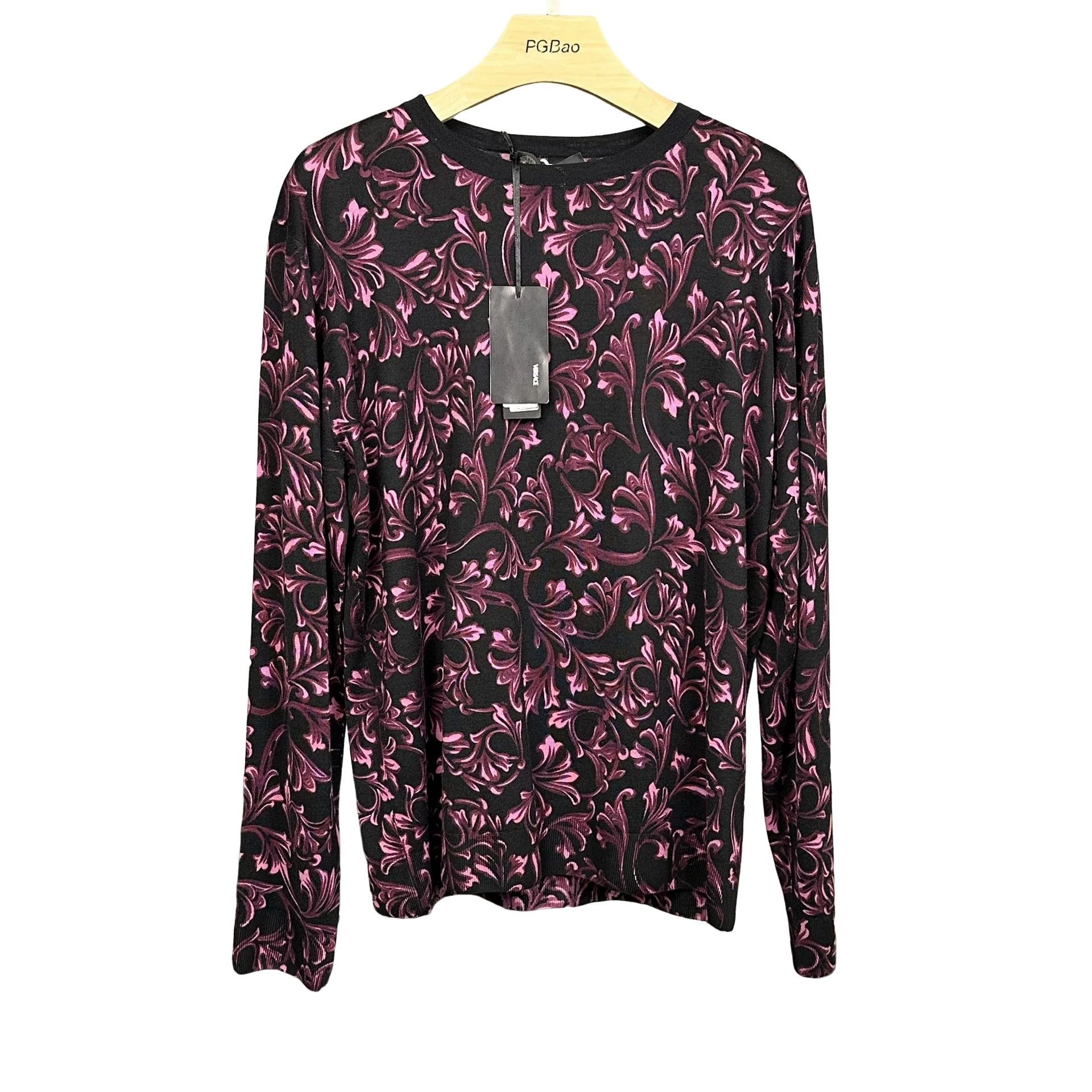 Versace Versace Baroque Print Knit Sweater EU 54 Size US L / EU 52-54 / 3 - 1 Thumbnail