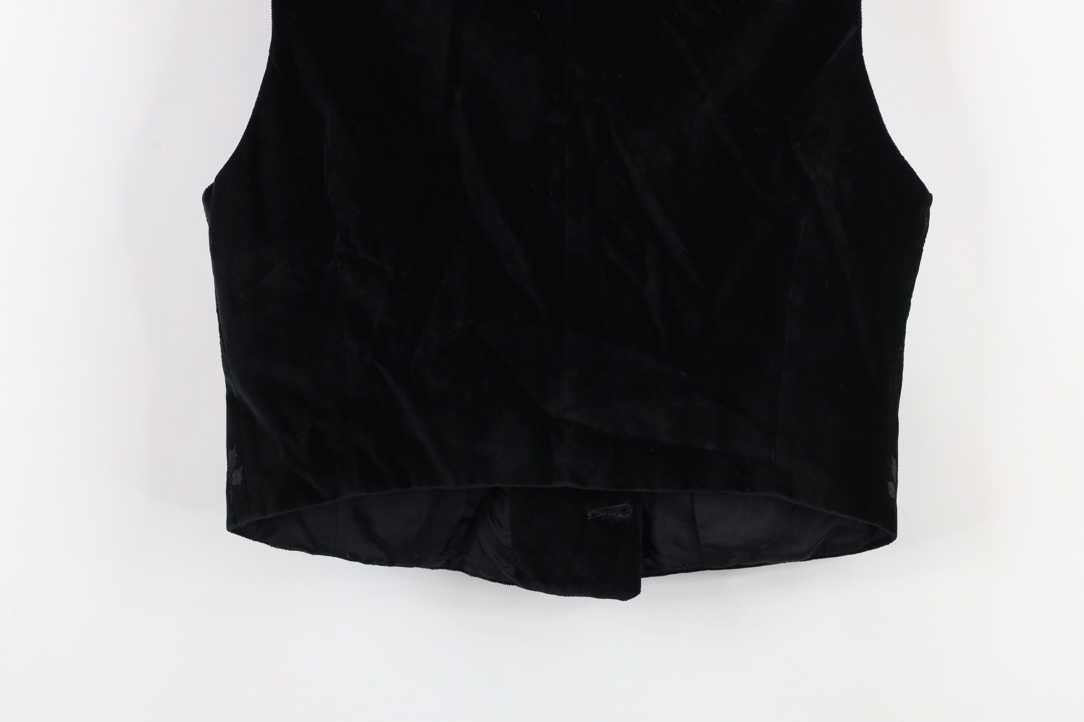 Gap × Vintage Vintage 90s Gap Double Breasted Velvet Velour Vest Jacket Size M / US 6-8 / IT 42-44 - 10 Thumbnail