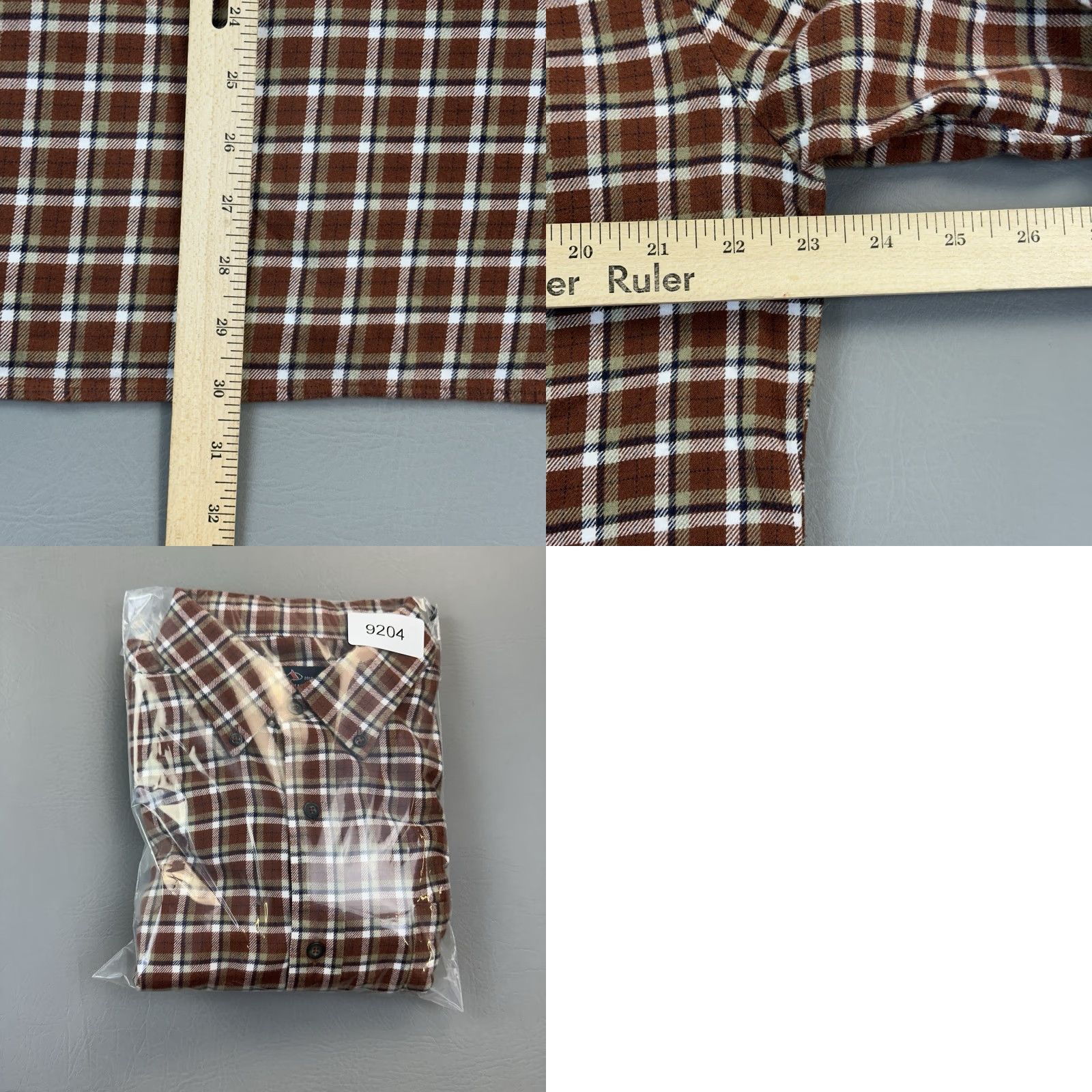 Vintage Fish Hippie Shirt Mens Large Brown Plaid Flannel Long Sleeve Button Down Preppy Shirt Mens Large Brown Plaid Flannel Long Sleeve Button-Down Size US L / EU 52-54 / 3 - 9 Thumbnail