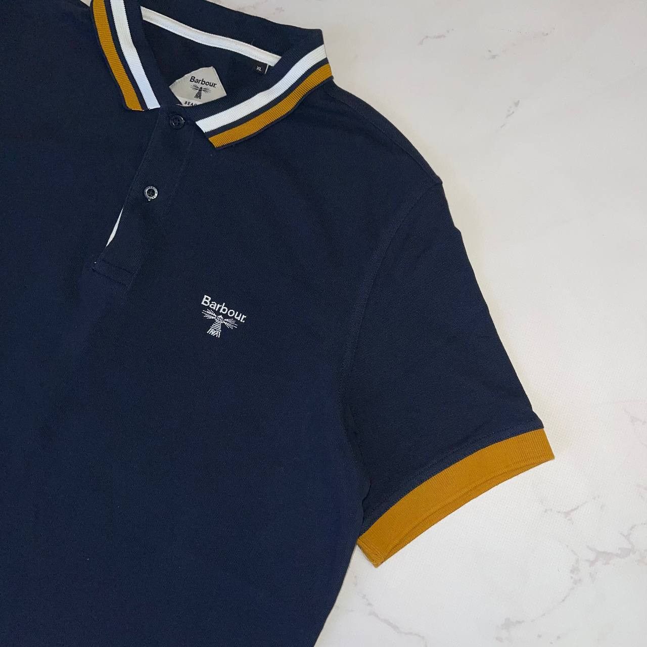 Barbour Barbour T-shirt Polo Size XL Lighthouse Logo Vintage Size US XL / EU 56 / 4 - 6 Thumbnail
