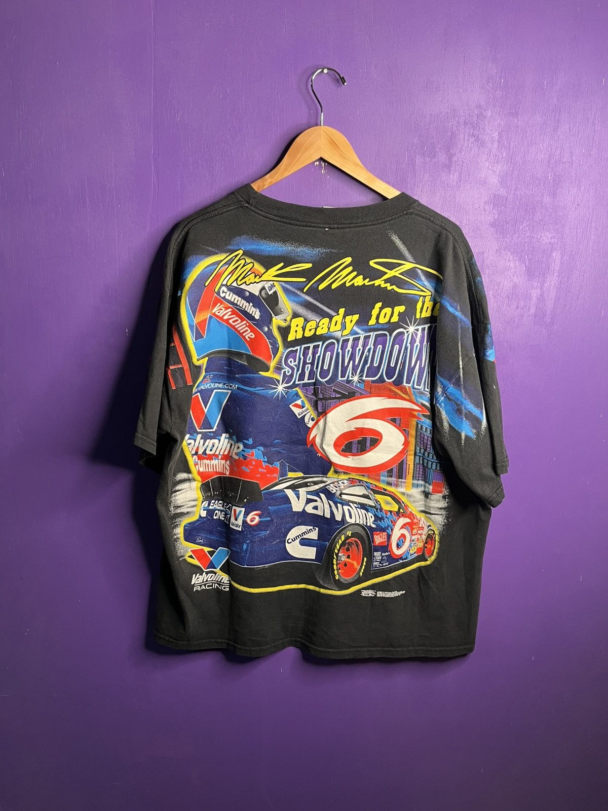 NASCAR × Vintage Vintage 90s NASCAR Mark Martin 6 shooter AOP t-shirt Size US XXL / EU 58 / 5 - 2 Thumbnail