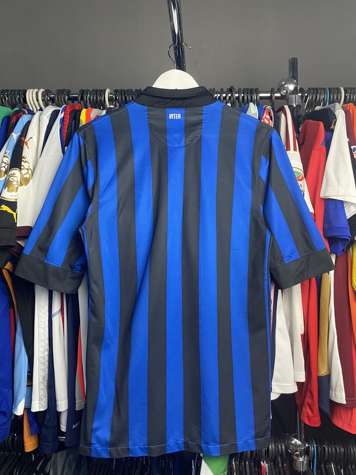 Nike 2011/12 NIKE INTER MILAN HOME SOCCER JERSEY FOOTBALL SHIRT Size US S / EU 44-46 / 1 - 2 Thumbnail