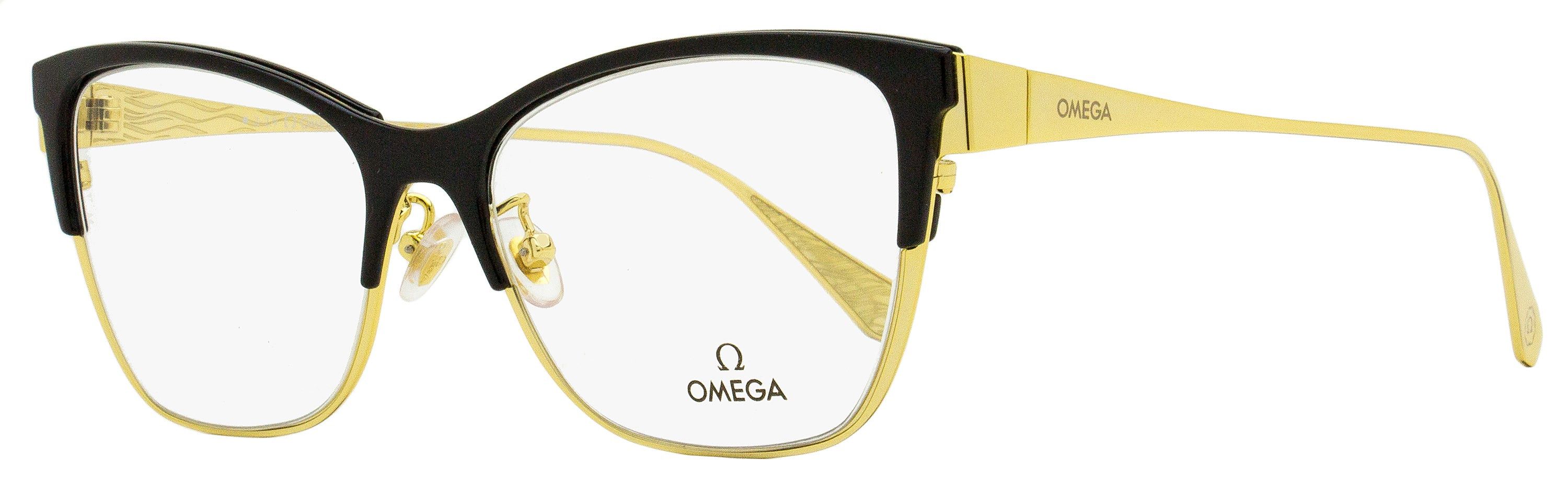 OM5001H Butterfly Eyeglasses 001 Black/Gold 54mm