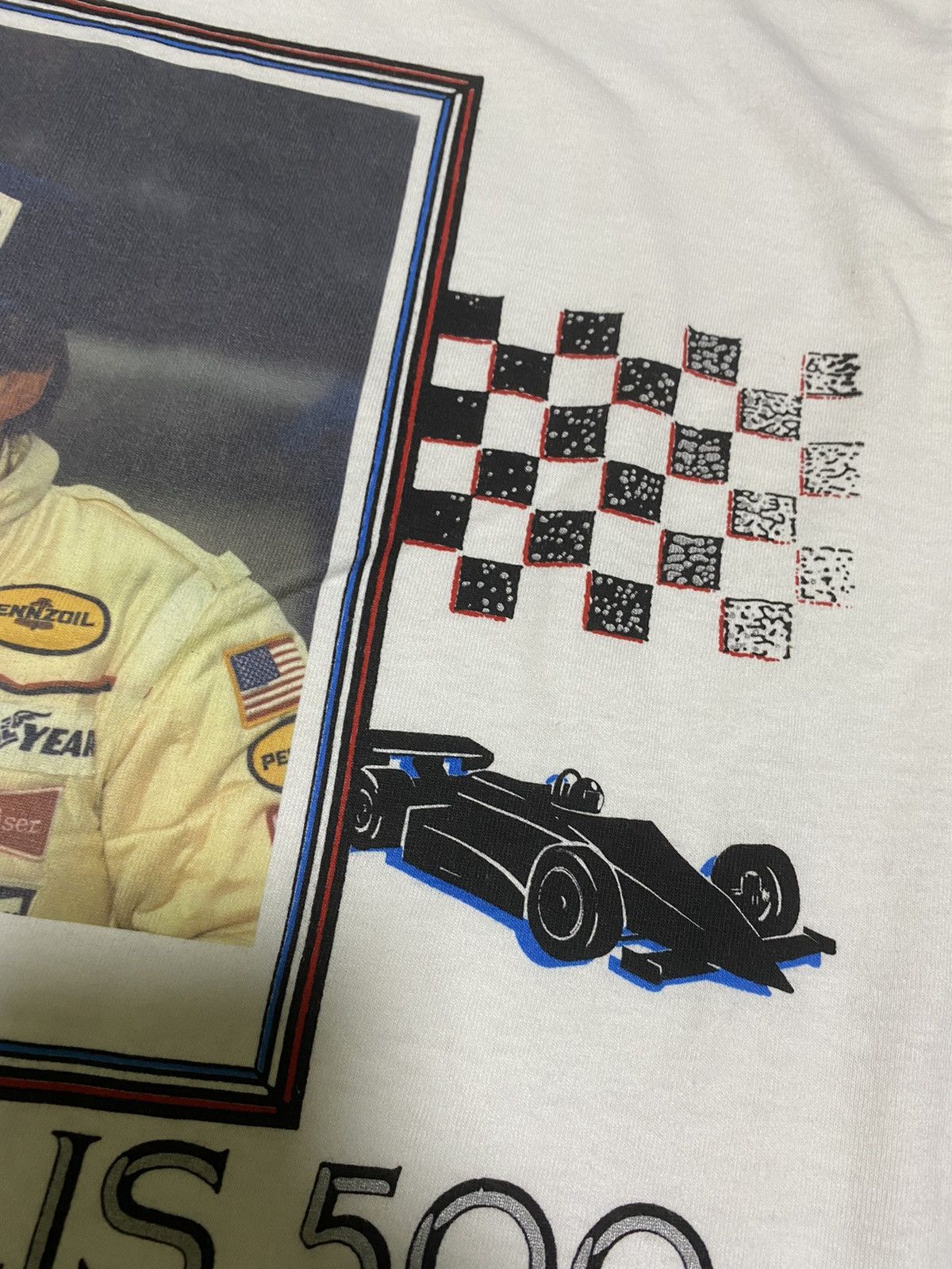 Vintage Vintage 90’s Indianapolis 500 Johnny Rutherford Champion Tee Size US L / EU 52-54 / 3 - 9 Thumbnail