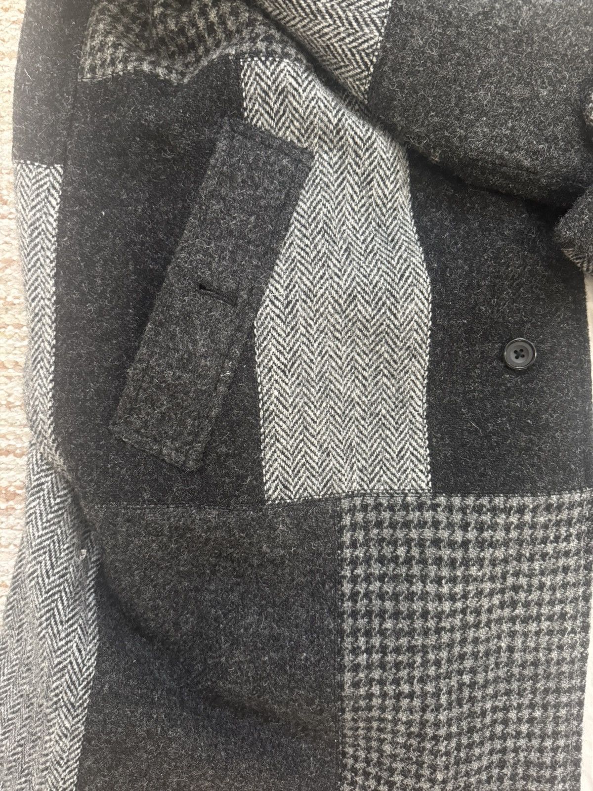 Beams Plus Beams + Harris Tweed Balmacaan Coat Size US XL / EU 56 / 4 - 4 Thumbnail