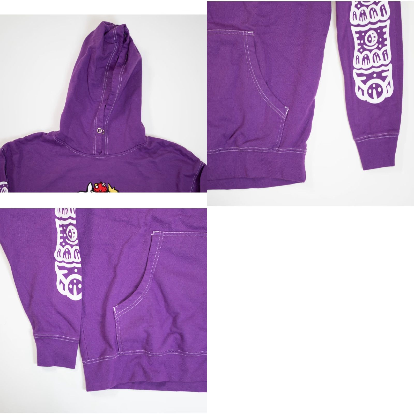J Brand Kodone Purple Hoodie Men XL Pullover Sweatshirt Long Sleeve Logo Fleece 90s Graphic Print Size US XL / EU 56 / 4 - 8 Thumbnail
