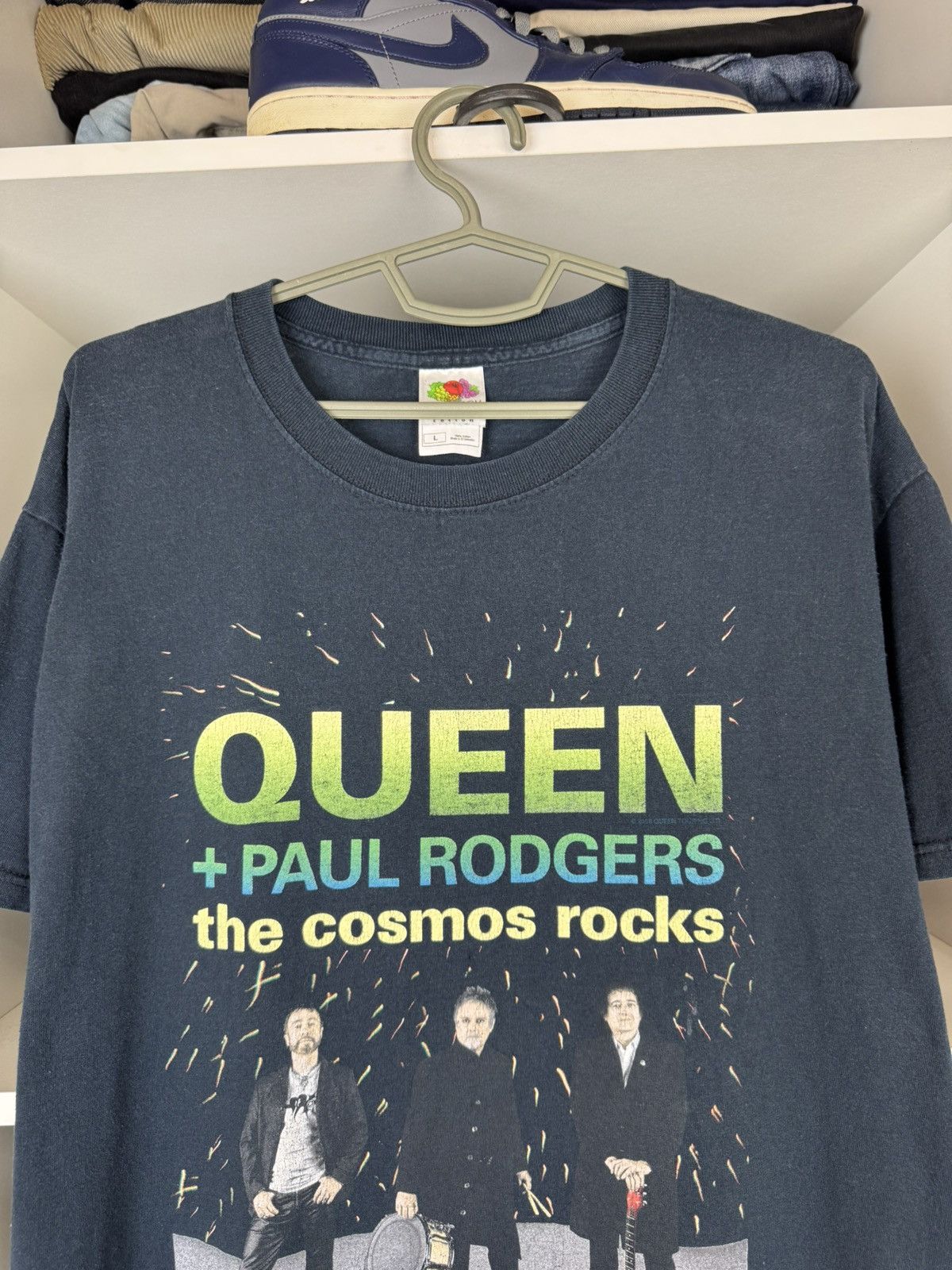 Band Tees Queen + Paul Rodgers The Cosmos Rocks Tour 2008 T-shirt Size US L / EU 52-54 / 3 - 2 Thumbnail