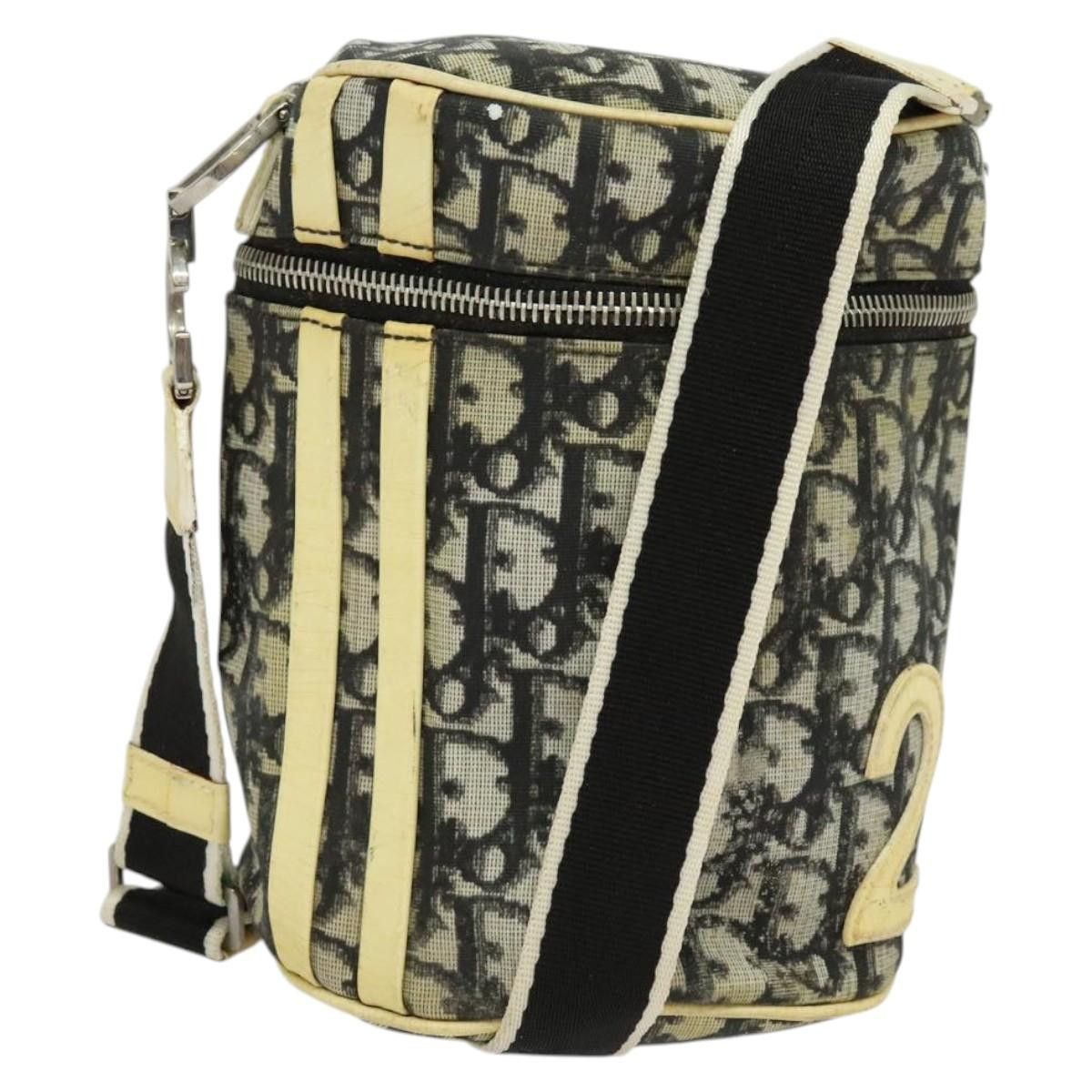 Dior DIOR Trotter Canvas Shoulder Bag Black Silver Size ONE SIZE - 1 Thumbnail