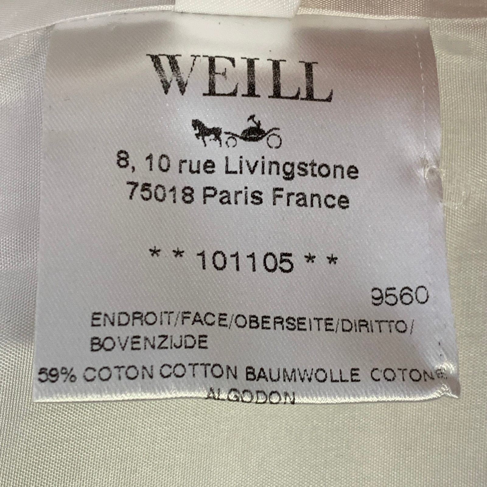 Other White Cotton Blend Tweed Collarless Hook Eye Coat Size XL / US 12-14 / IT 48-50 - 9 Thumbnail