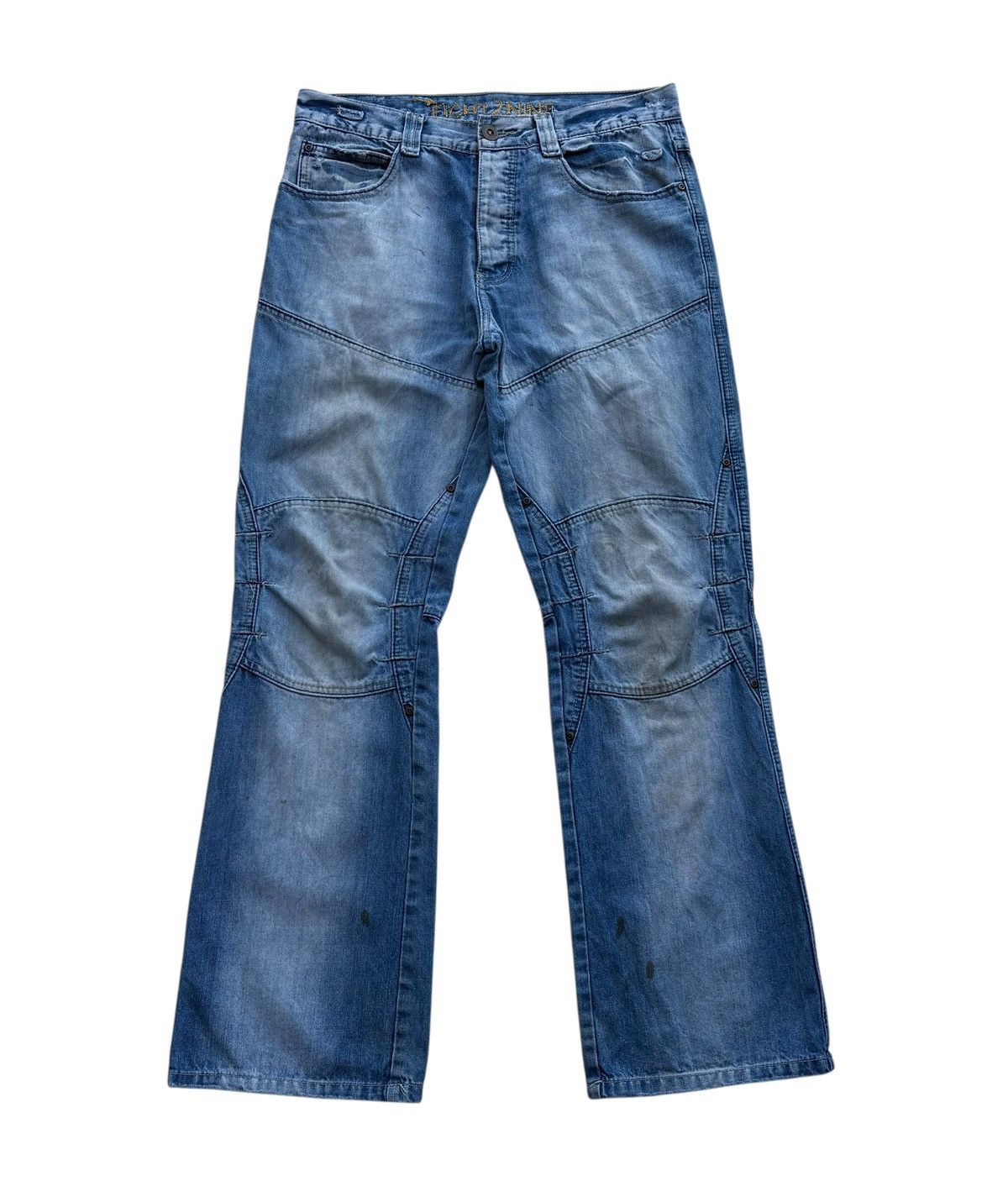 Japanese Brand Eight 2 Nine Loose Rugged Streetwear Denim Size US 33 - 1 Thumbnail