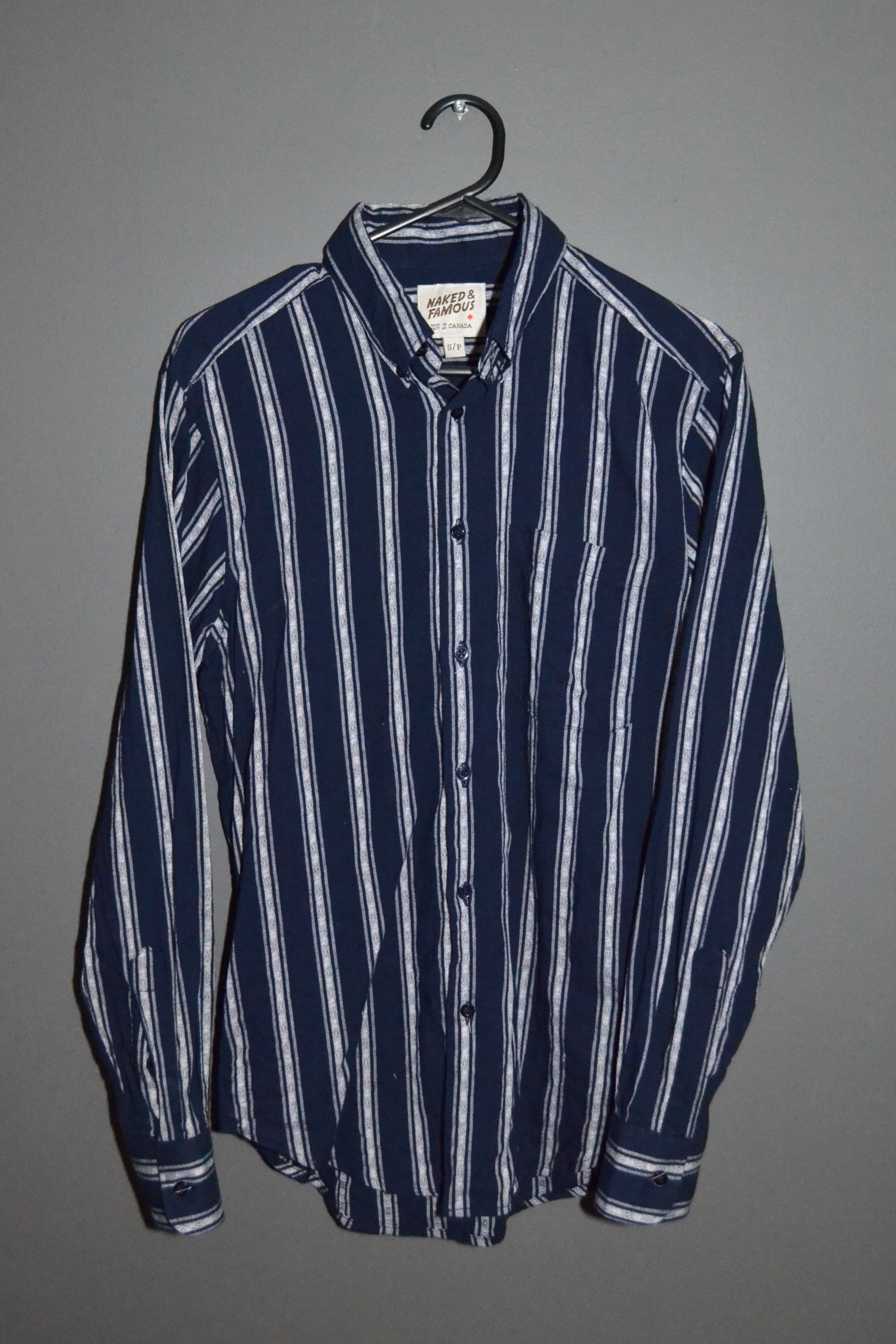 Naked & Famous Naked & Famous Vertical Dobby Shirt S Size US S / EU 44-46 / 1 - 2 Thumbnail