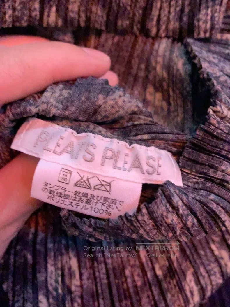 Issey Miyake Issey Miyake Kaleidoscope Dark-Pattern Bowling Ruched Top Size L / US 10 / IT 46 - 8 Thumbnail