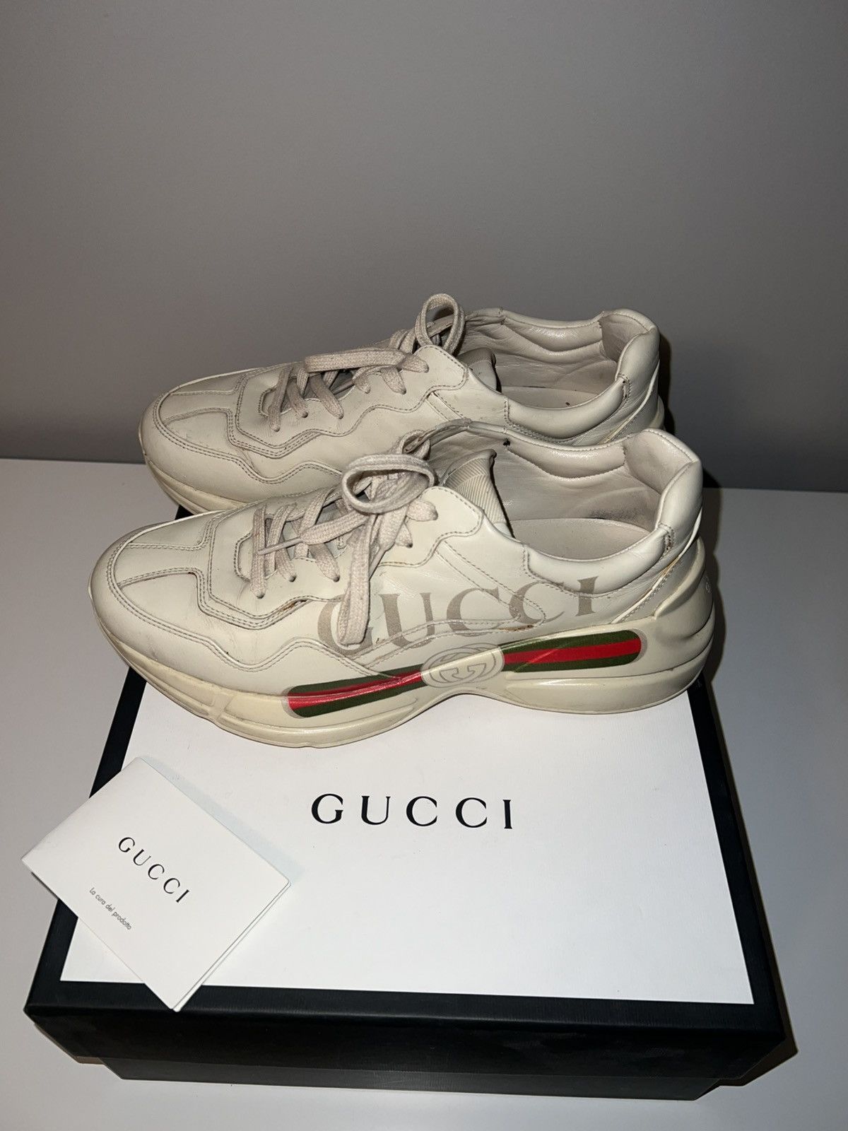 Gucci Gucci Rhyton Leather Sneakers Size US 9 / EU 42 - 1 Thumbnail