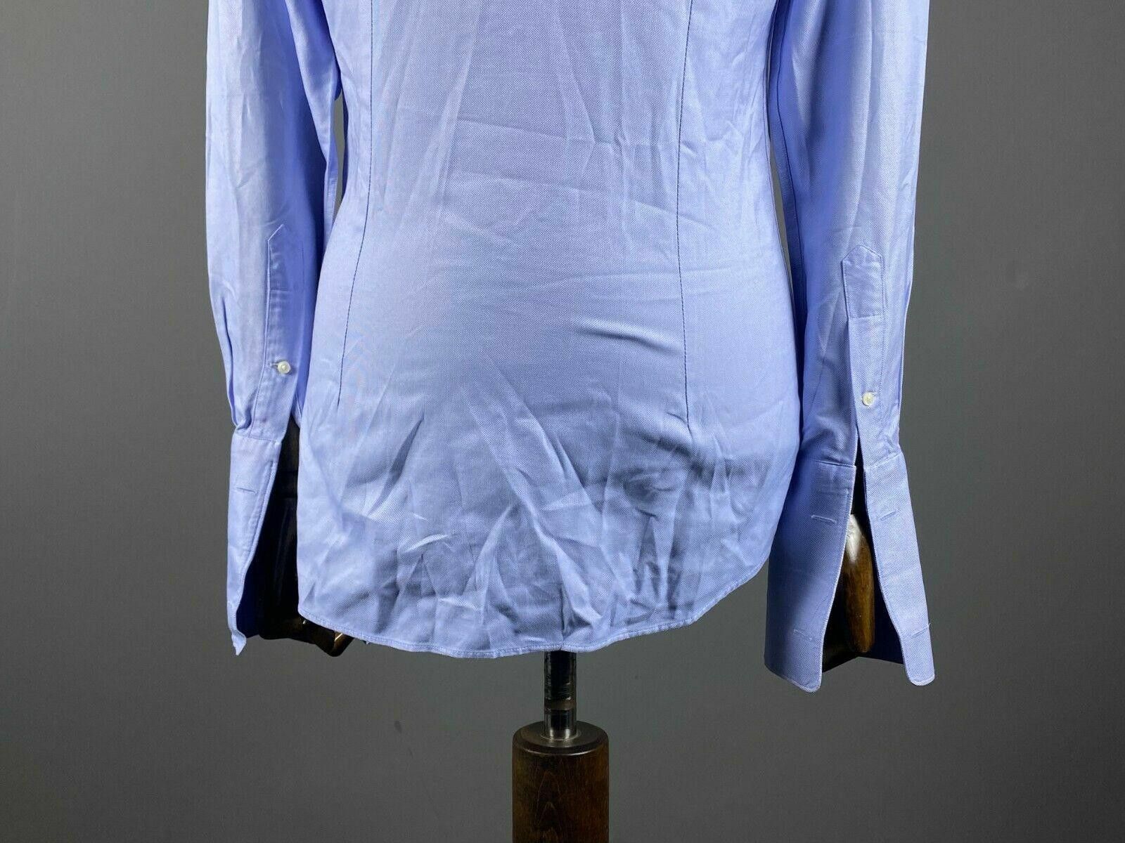 Suitsupply Suit Supply Egyptian Cotton Blue Cuffs Dress Shirt Size 39 Size US M / EU 48-50 / 2 - 9 Thumbnail